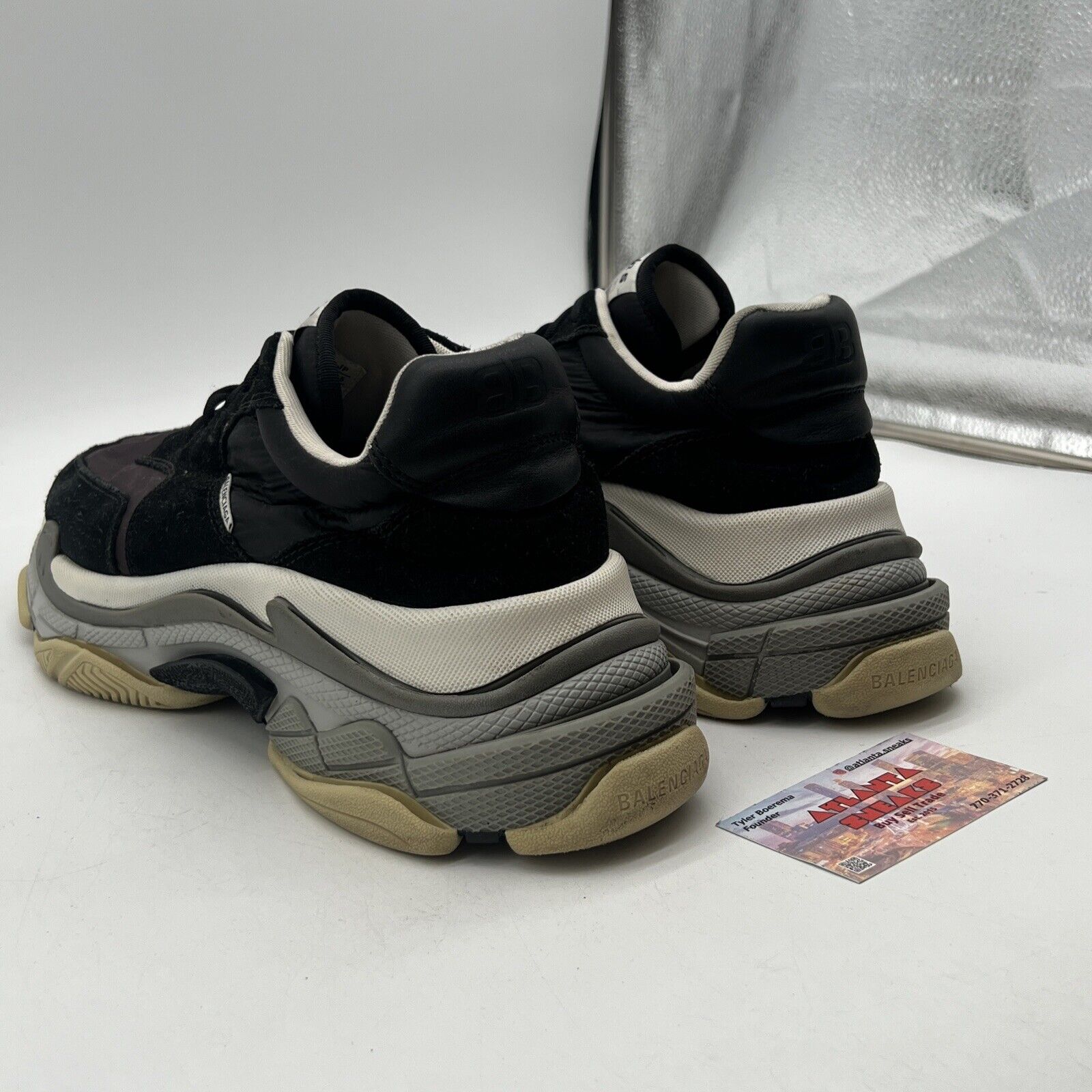 Size 12 - Balenciaga Triple S Sneaker Bordeaux Black