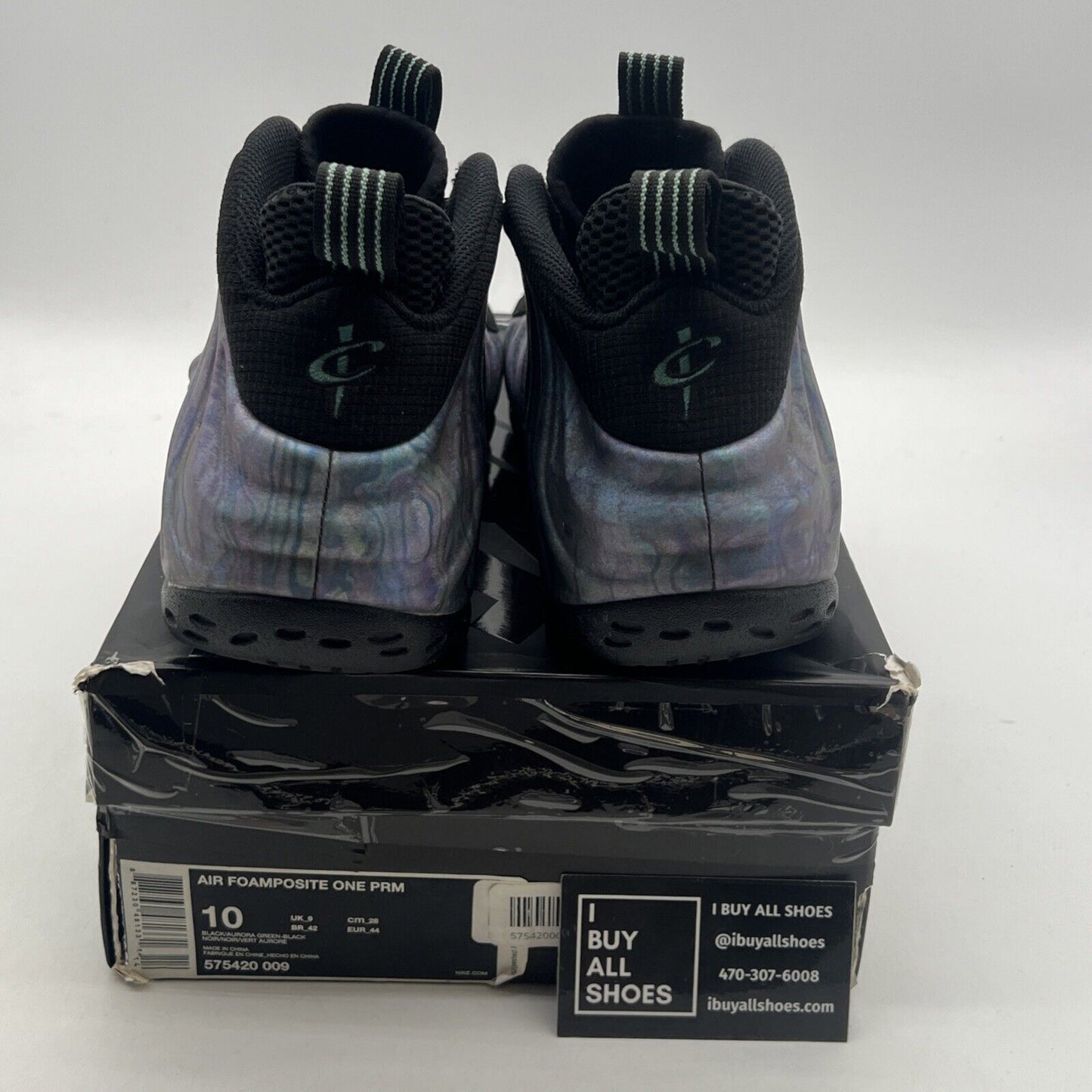 Size 10 - Nike Air Foamposite One Premium Abalone (575420-009)