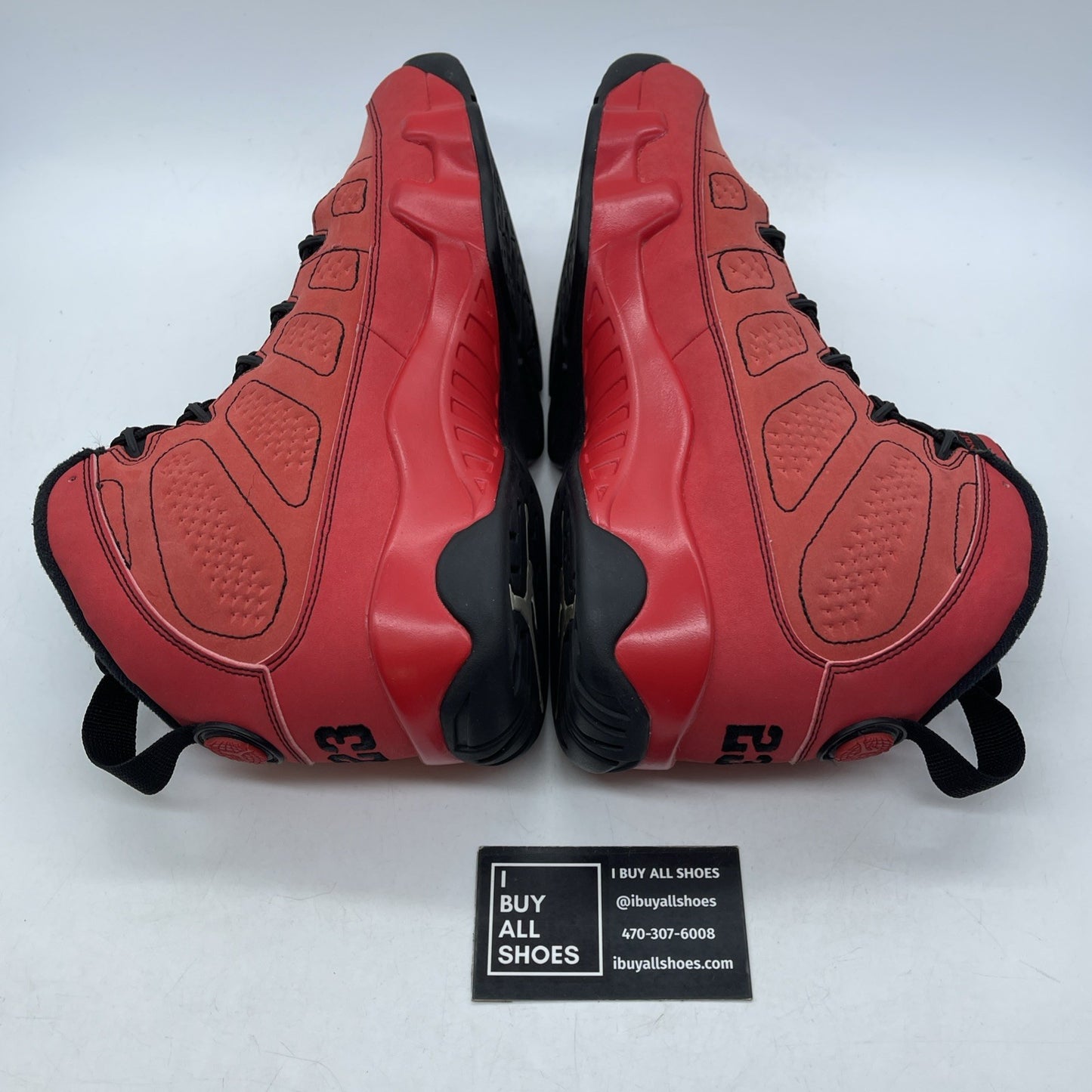 Size 10 - Air Jordan 9 Retro Motorboat Jones Red Black Suede (302370-645)