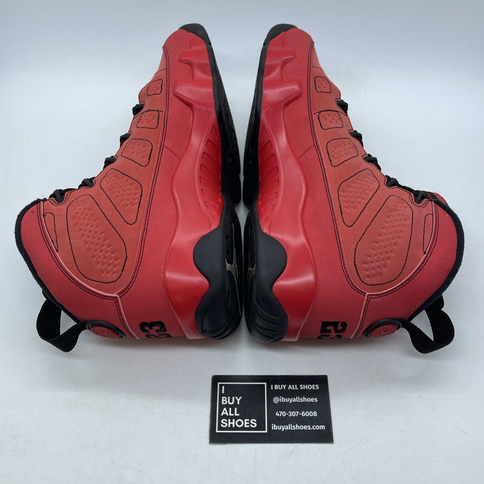 Size 10 - Air Jordan 9 Retro Motorboat Jones Red Black Suede (302370-645)