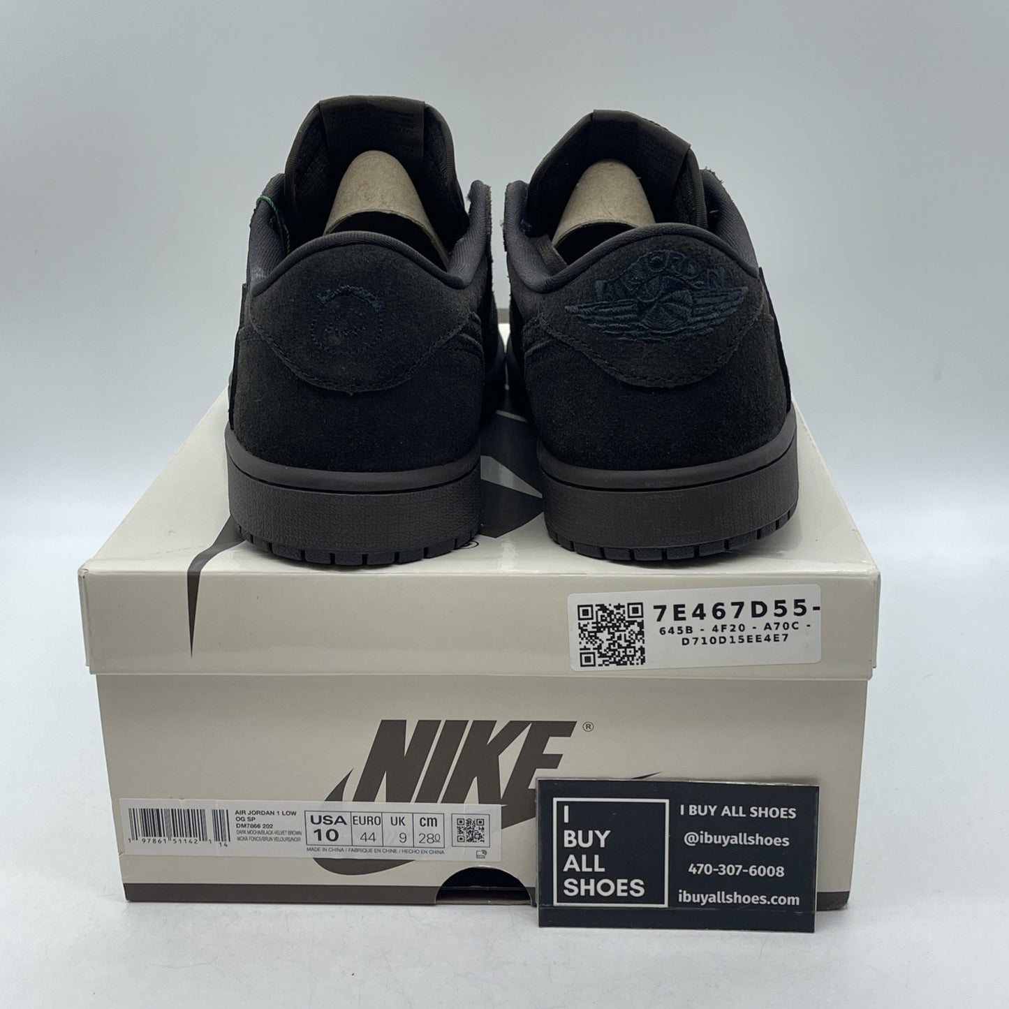 Size 10 - Travis Scott x Air Jordan 1 Retro OG SP Low Velvet Brown (DM7866-202)