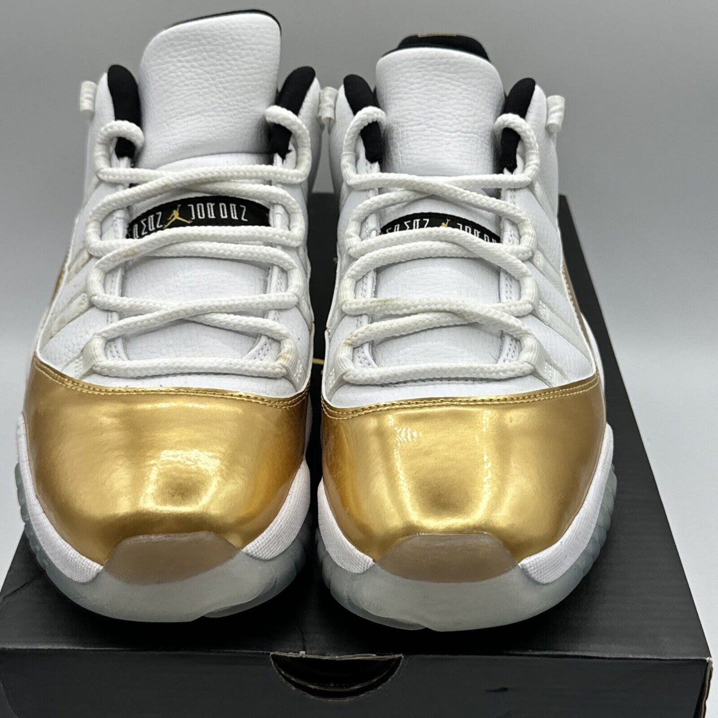 Size 9 - Jordan 11 Retro Low Closing Ceremony 2016 Gold White Icy Soles