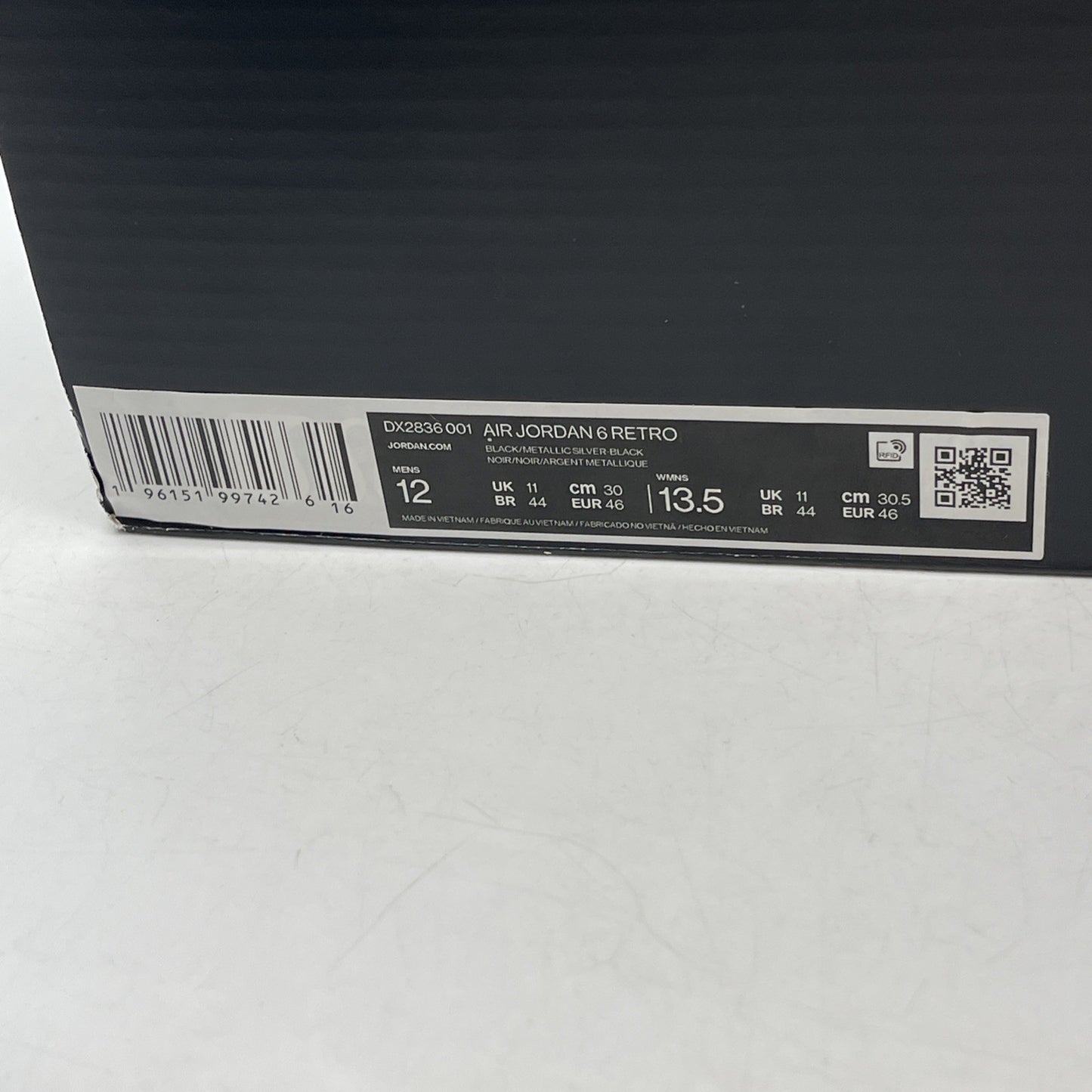 Size 12 - Air Jordan 6 Retro Mid Chrome (DX2836-001)