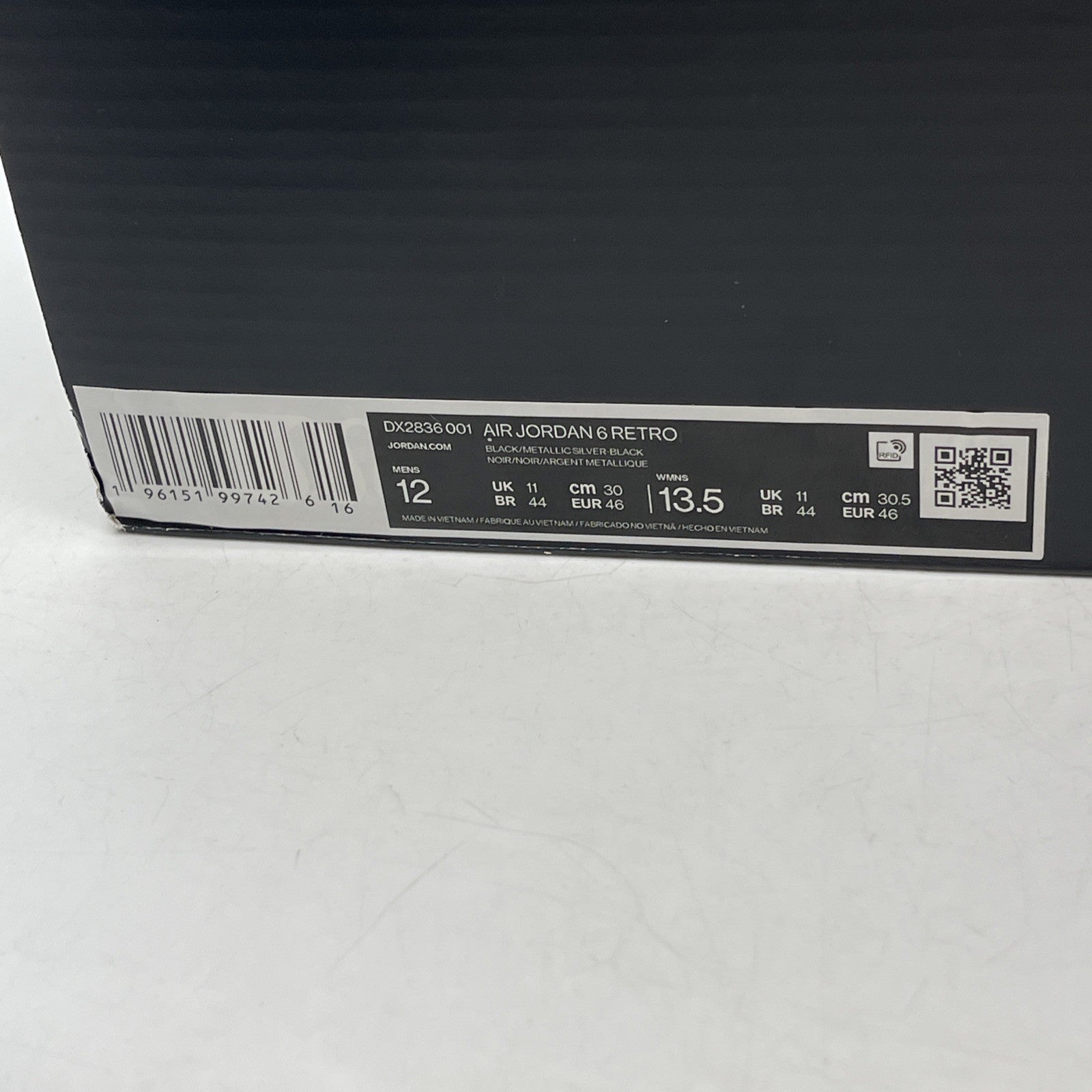 Size 12 - Air Jordan 6 Retro Mid Chrome (DX2836-001)