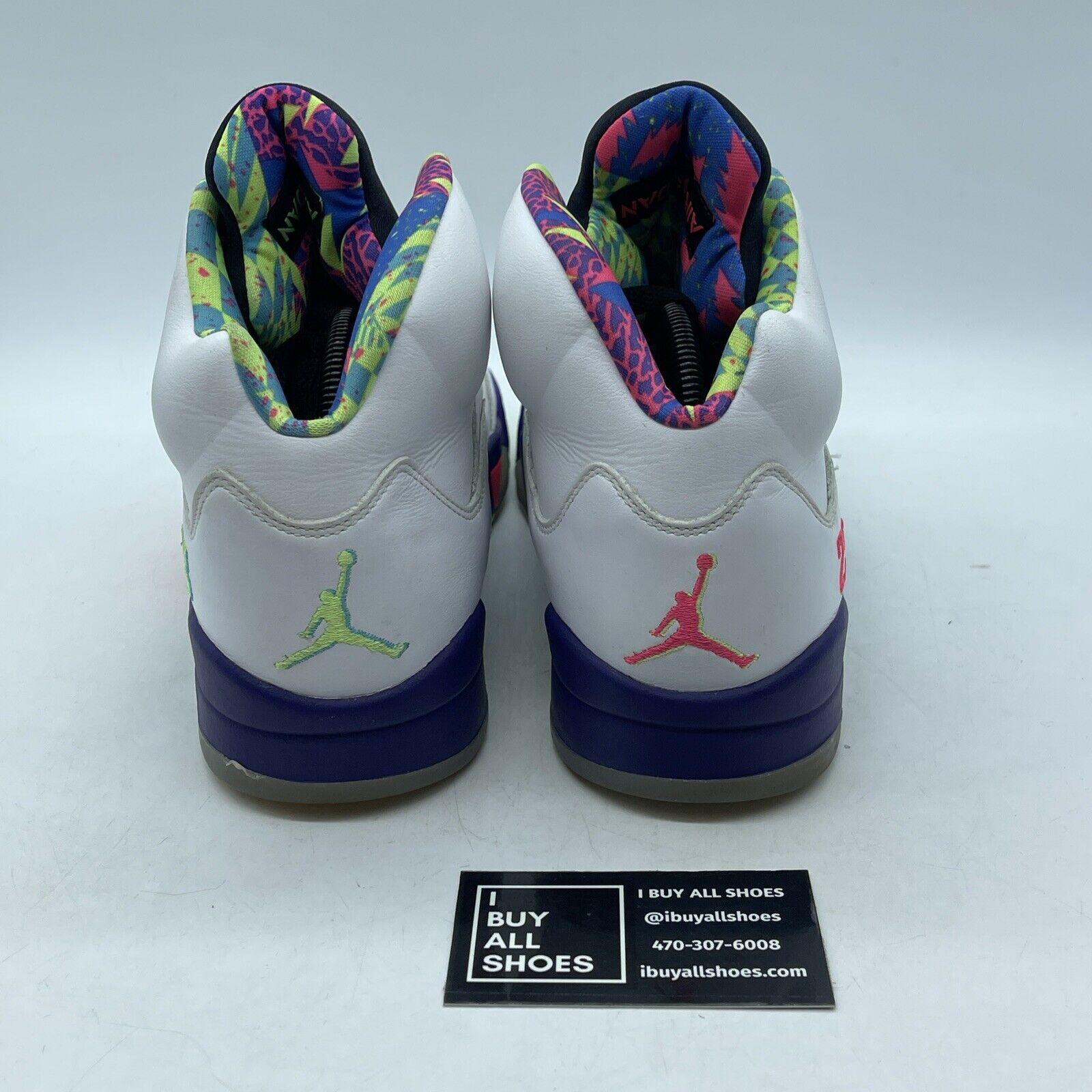 Size 9.5 - Jordan 5 Retro Alternate Bel-Air White Purple Leather (DB3335-100)
