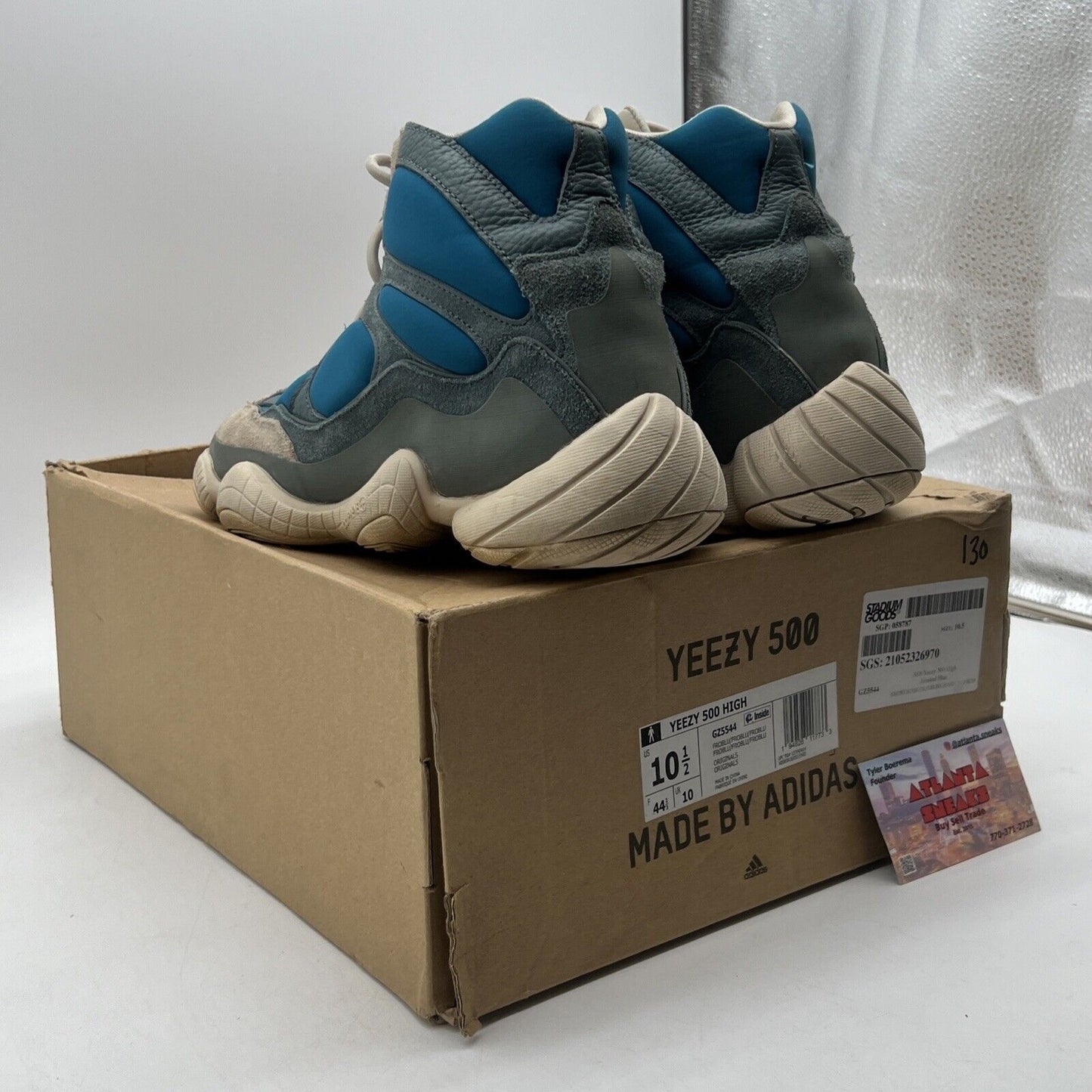 Size 10.5 - adidas Yeezy 500 High Frosted Blue (GZ5544)