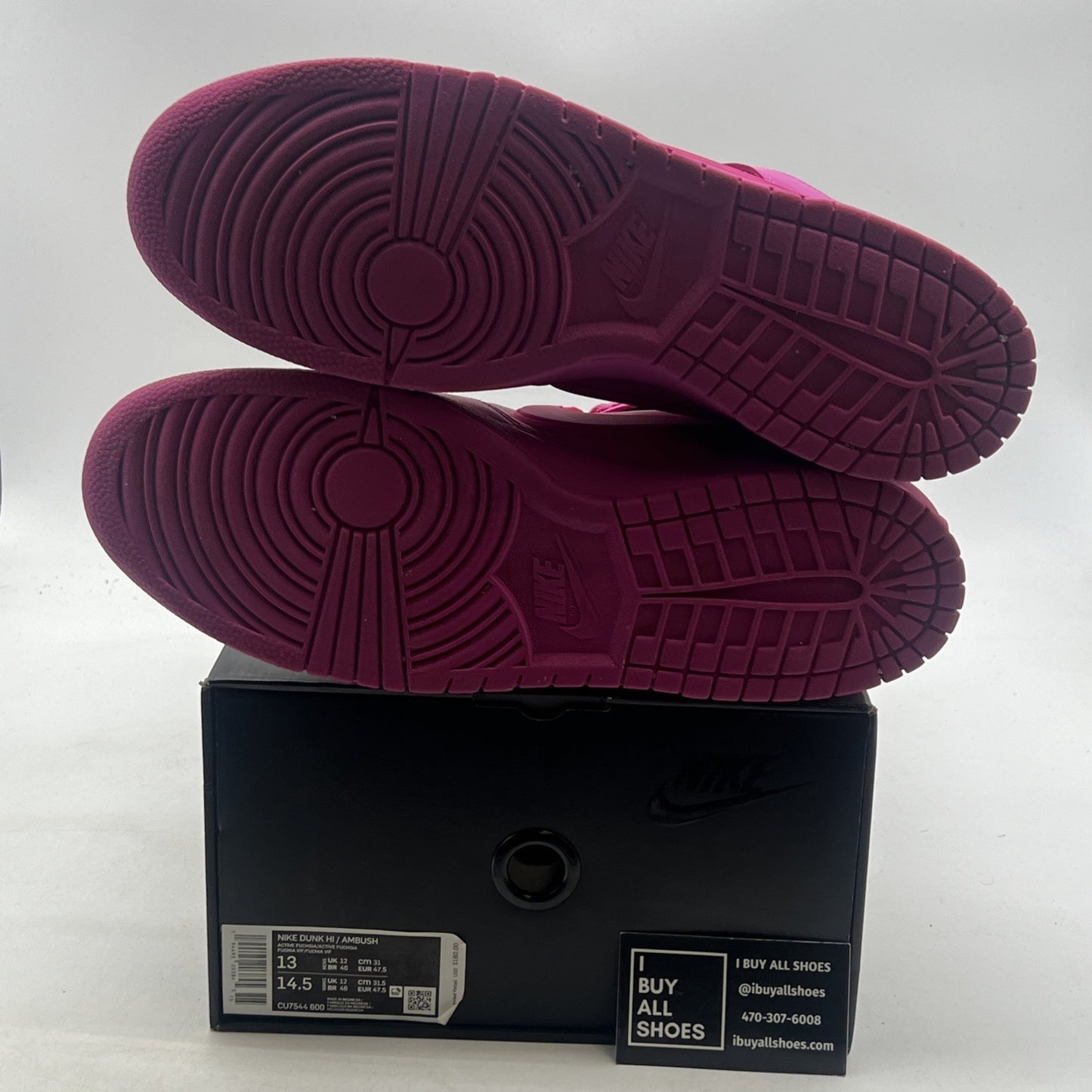 Size 13 - Nike AMBUSH x Dunk High Pink (CU7544-600)