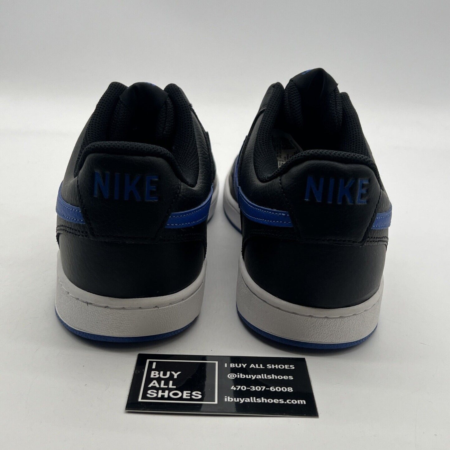 Size 14 - Nike Court Vision Low Black Game Royal (DM8681-001)