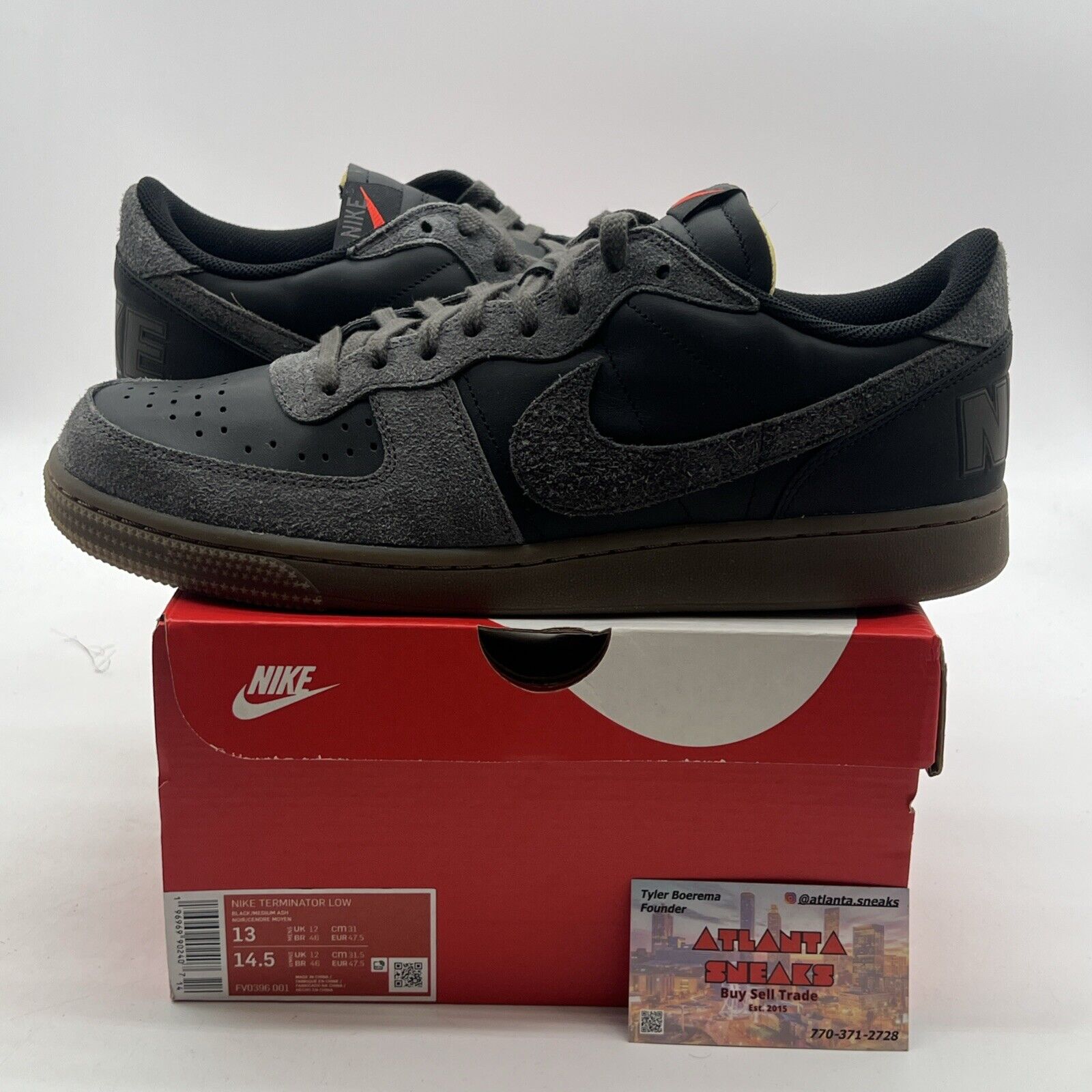 Size 13 - Nike Terminator Low Medium Ash Gum (FV0396-001)