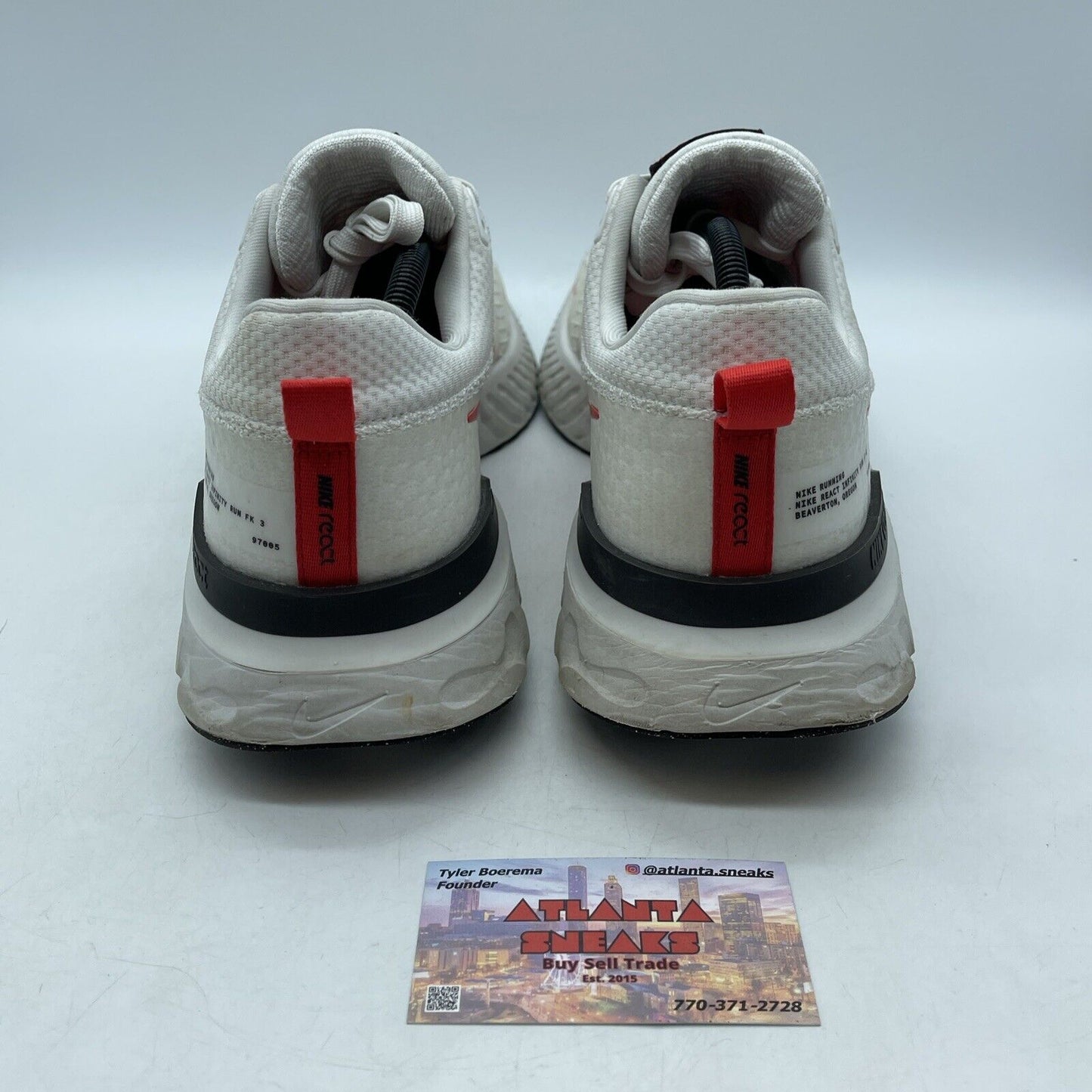 Size 12 - Nike React Infinity Run Flyknit 3 White Light Crimson (DZ3014-100)