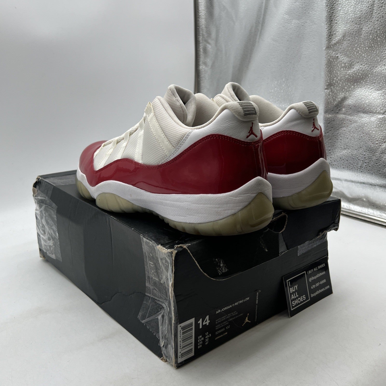 Size 14 - Air Jordan 11 Retro 2016 Low Cherry (528895-102)