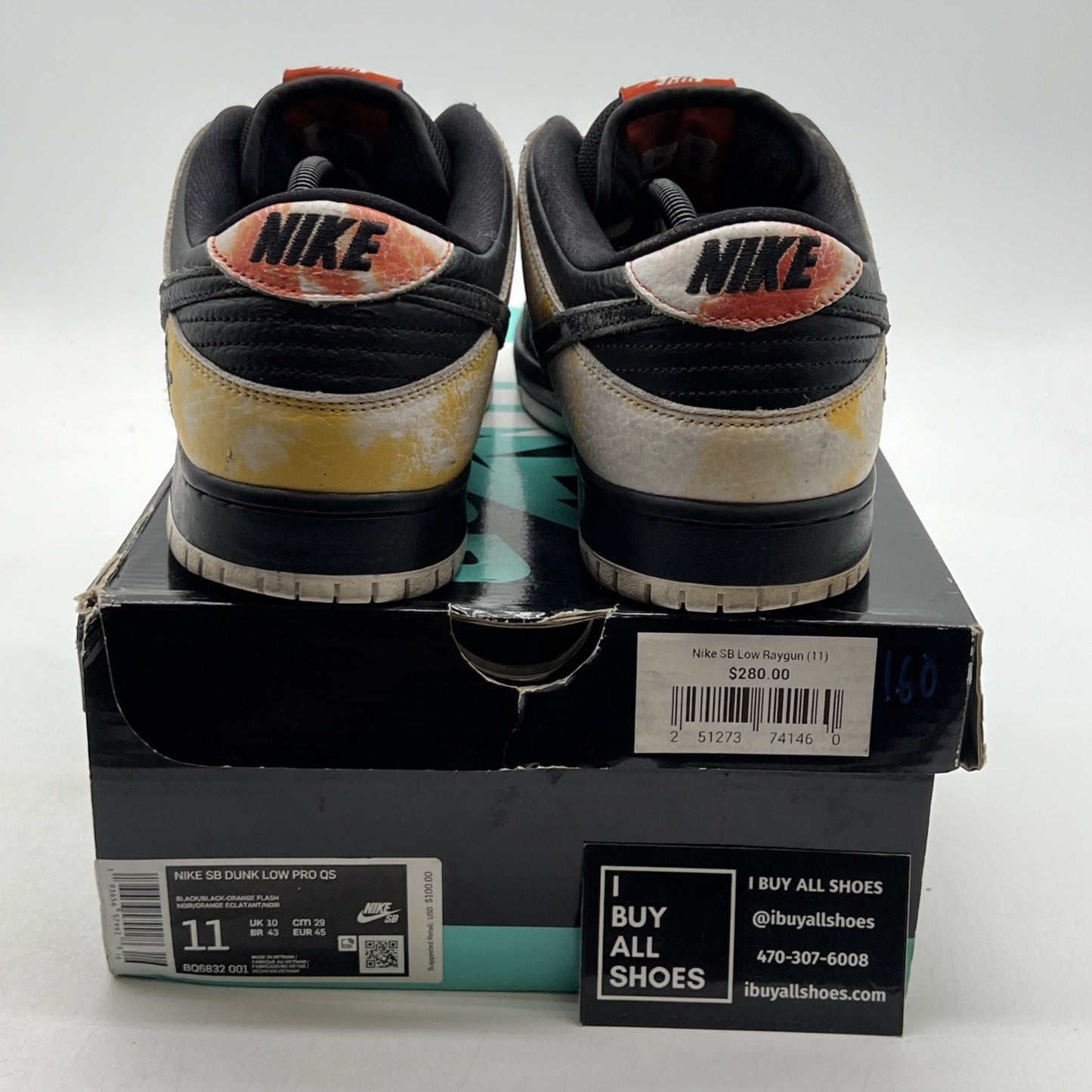 Size 11 - Nike Dunk SB Low Tie-Dye Raygun - Black (BQ6832-001)