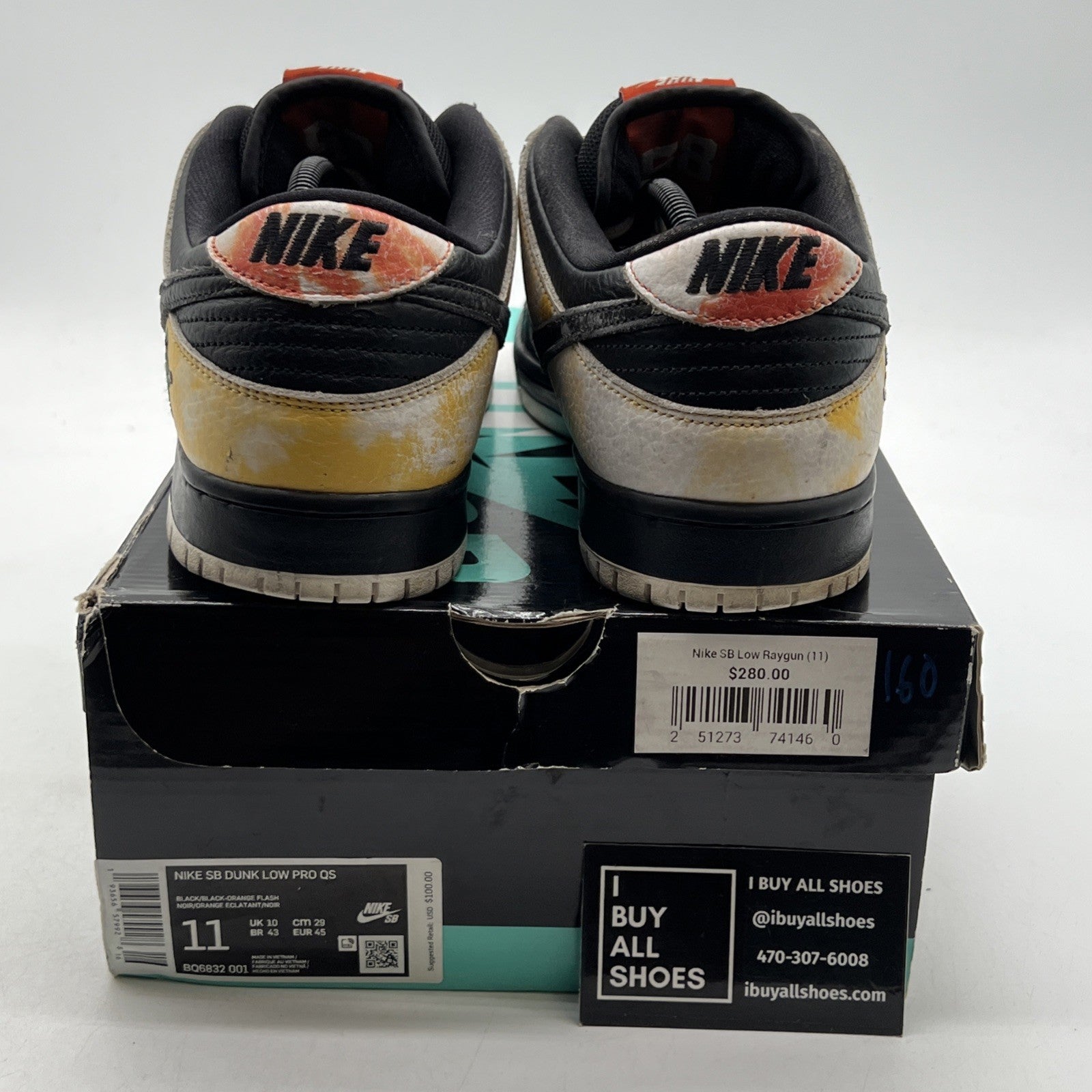 Size 11 - Nike Dunk SB Low Tie-Dye Raygun - Black (BQ6832-001)