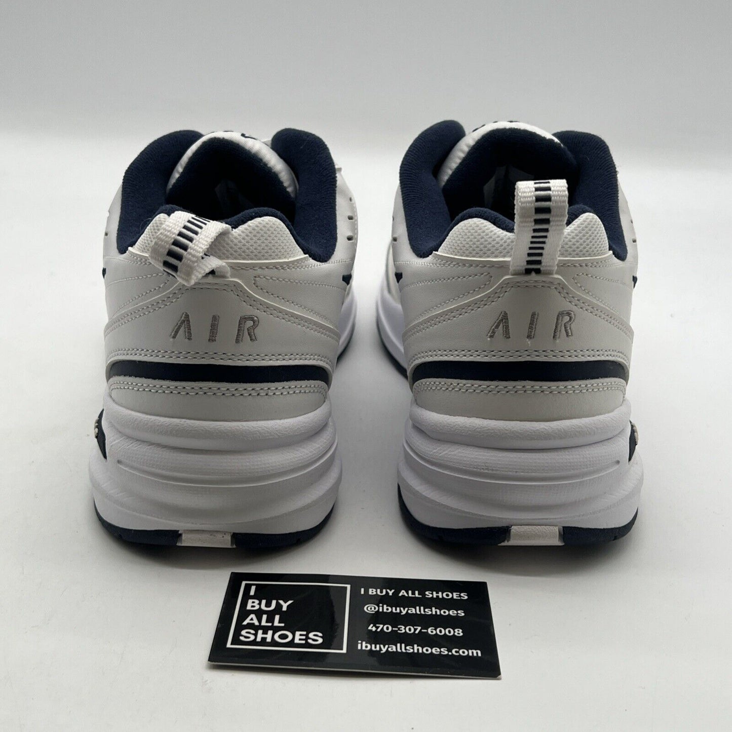 Size 12.5 - Nike Air Monarch IV 4E Wide White (416355-102)