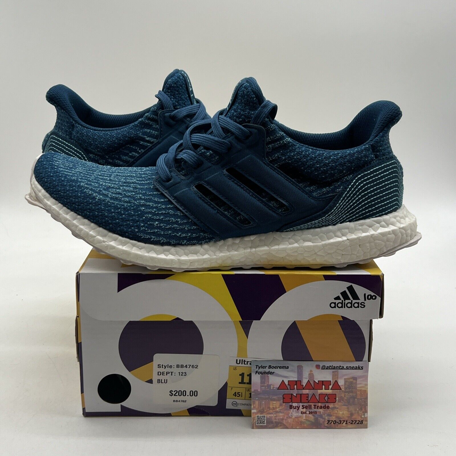 Size 11 - adidas Parley x UltraBoost 3.0 Limited Night Navy White (BB4762)