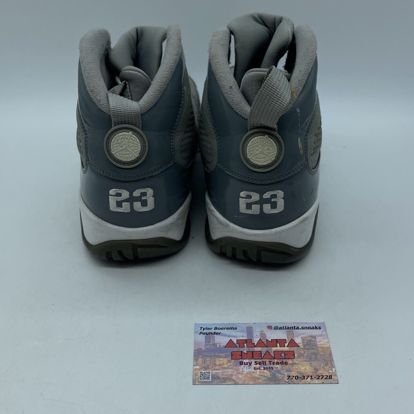 Size 10.5 - Air Jordan 9 Retro 2012 Cool Grey White Leather Suede (302370-015)