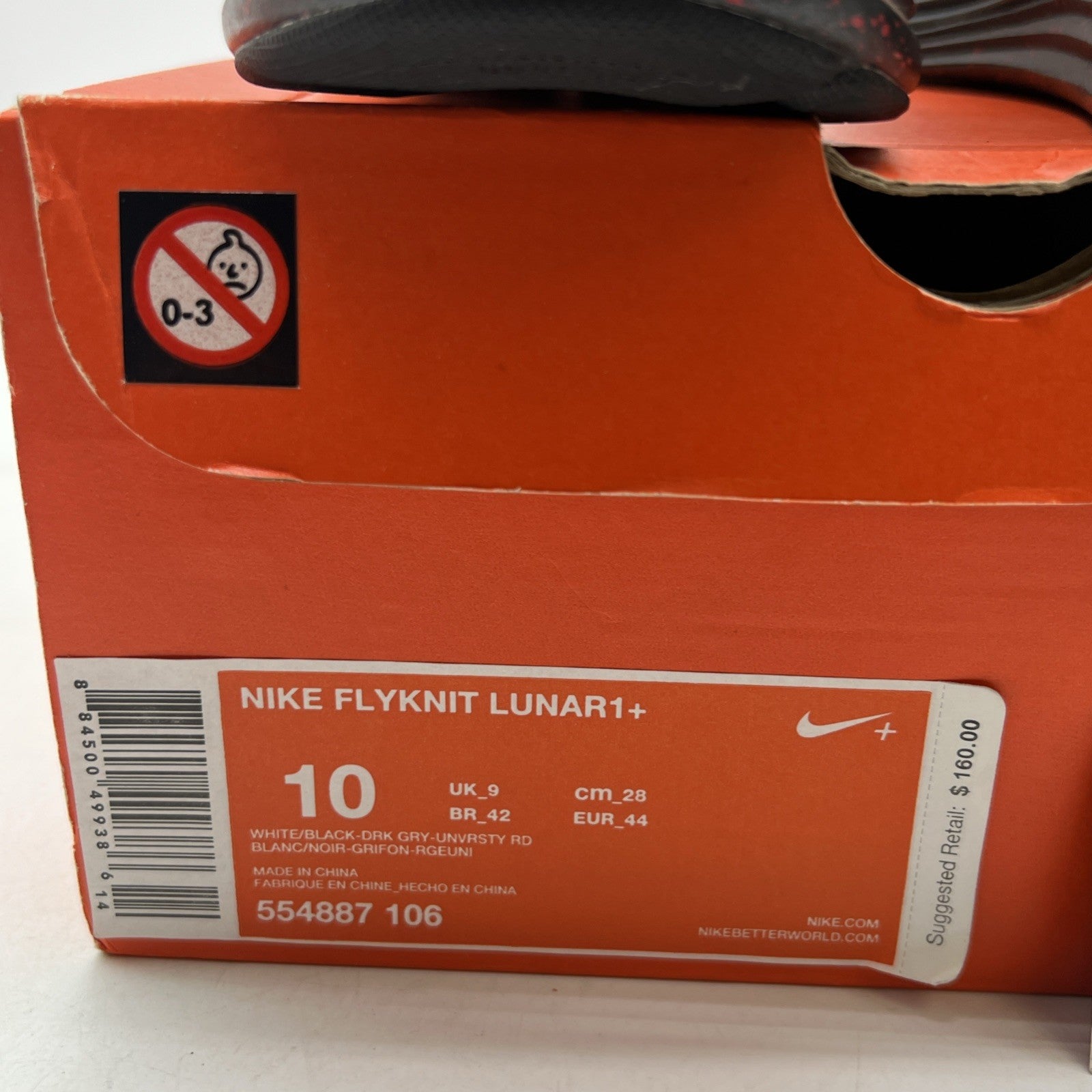 Size 10 - Nike Flyknit Lunar 1+ Gray (554887-106)