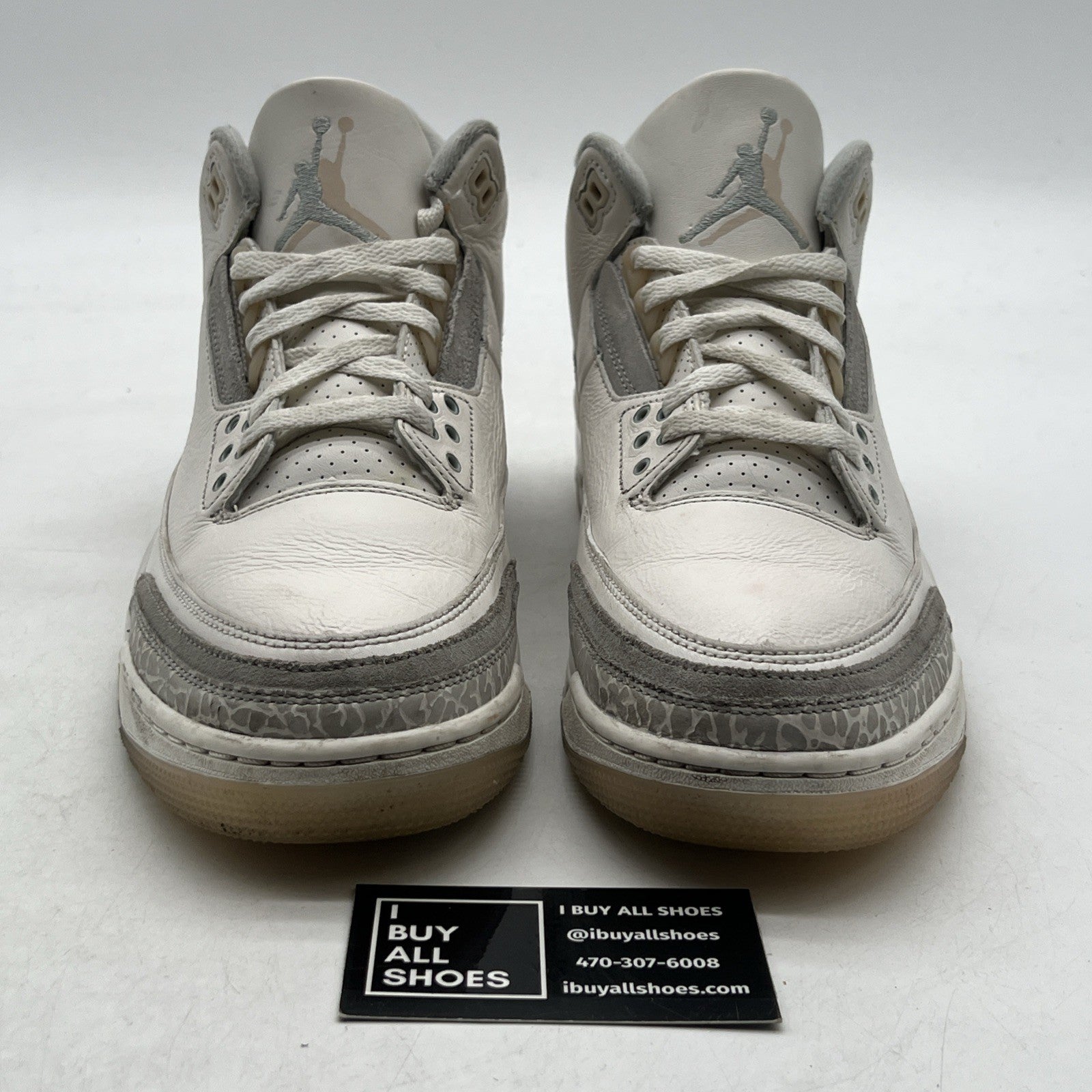 Size 10 - Air Jordan 3 Retro Craft Ivory/Grey White Leather (FJ9579-100)