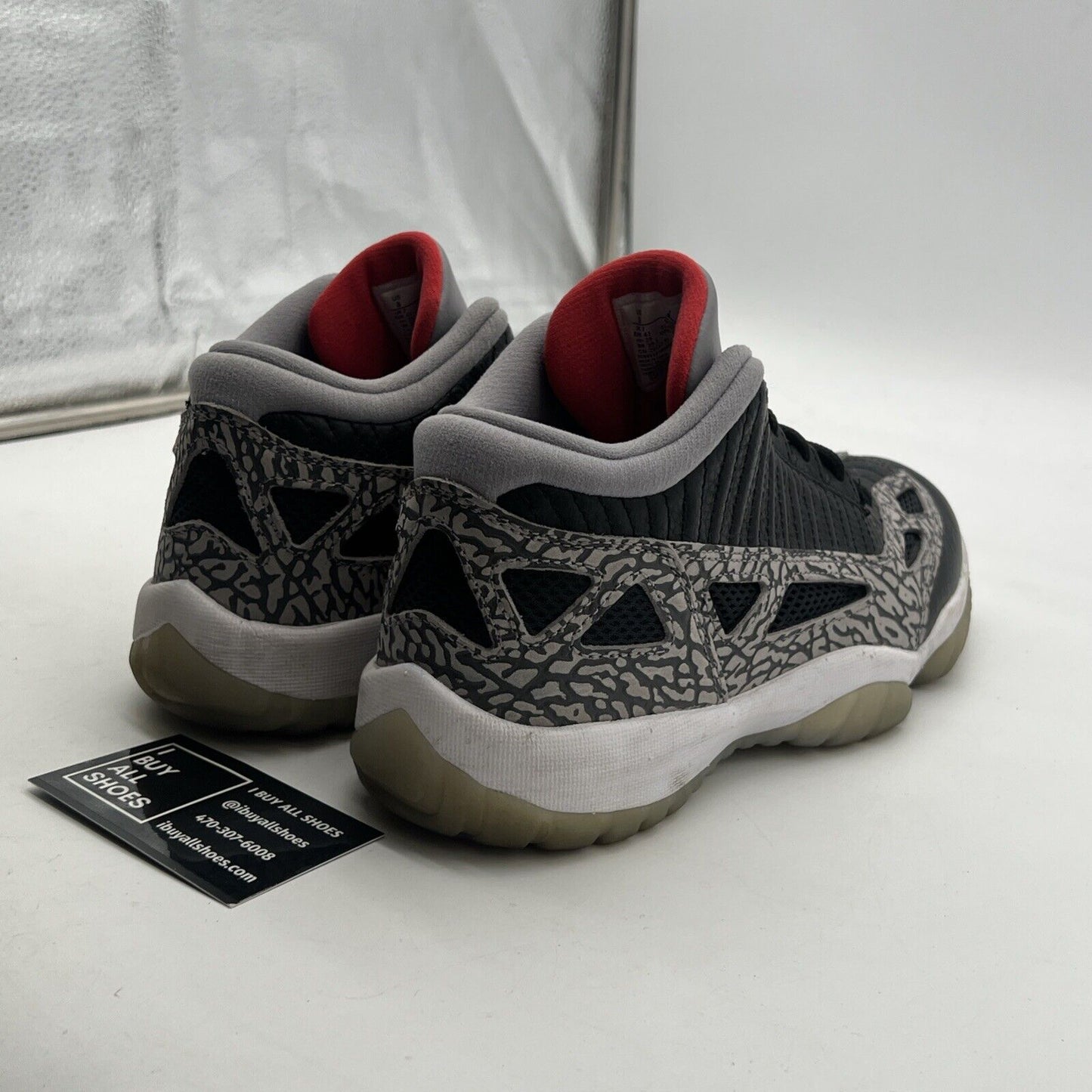 Size 8 - Air Jordan 11 Retro IE Low Black Cement (919712-006)