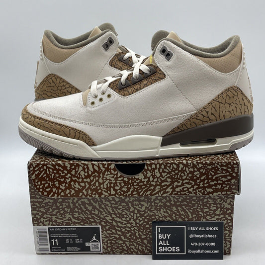 Size 11 - Jordan 3 Retro Low Palomino Brown White Suede Leather (CT8532-102)