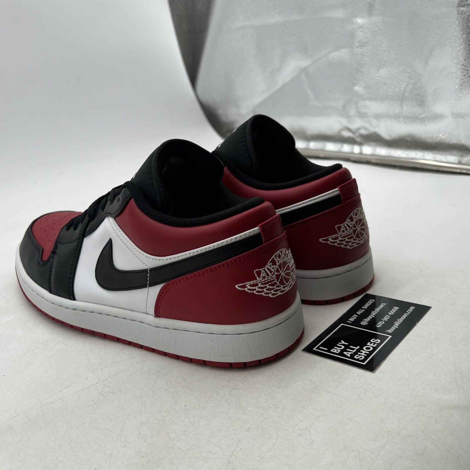 Size 11 - Air Jordan 1 Low Bred Toe (553558-612)