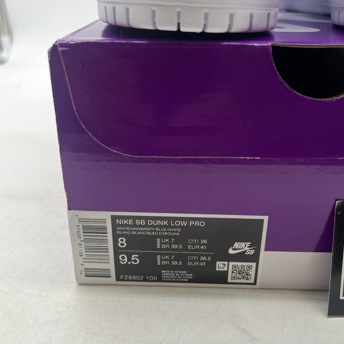 Size 8 - Nicole Hause x Nike Dunk Pro SB Low White University Blue (FZ8802-100)