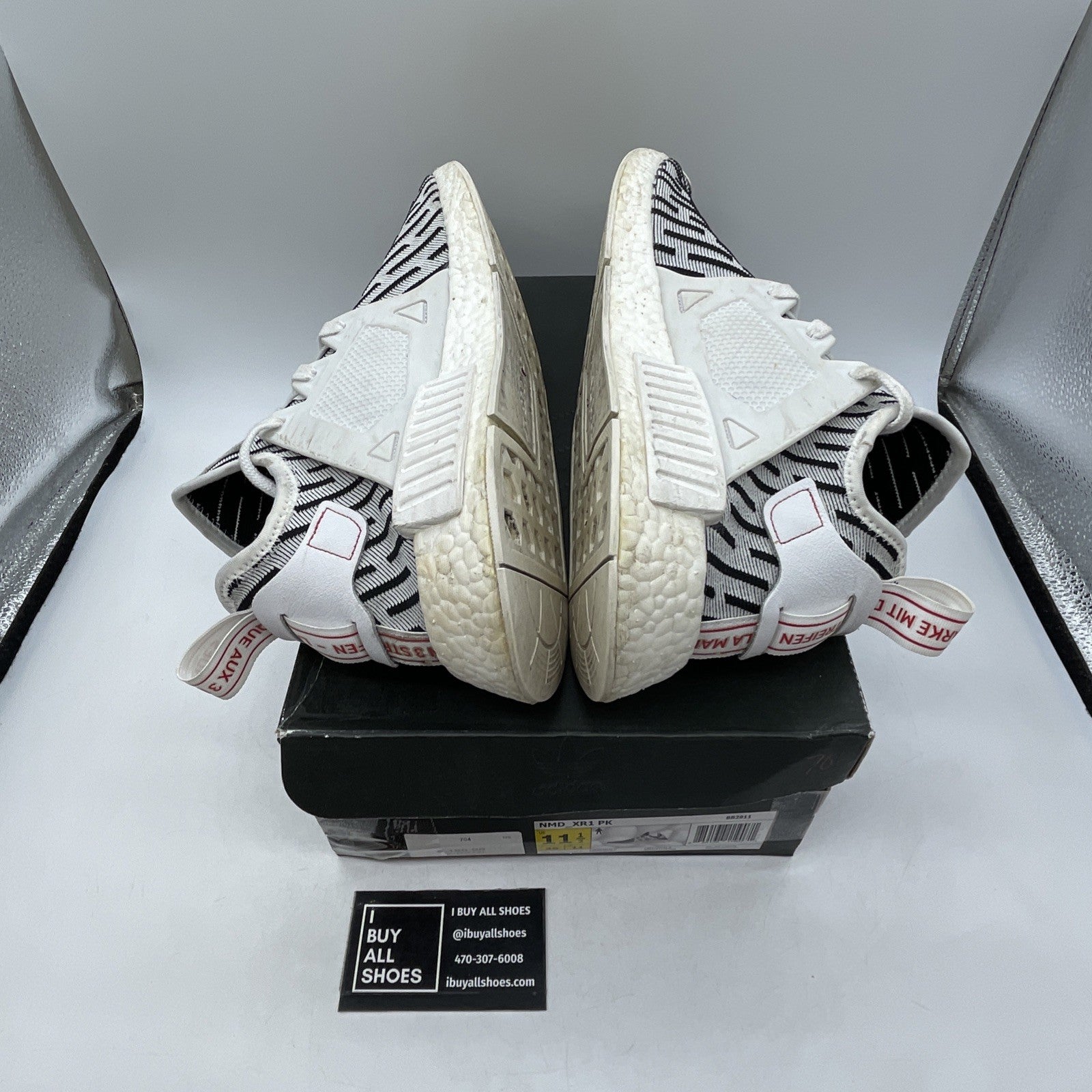 Size 11.5 - Adidas NMD_XR1 PK Zebra (BB2911)
