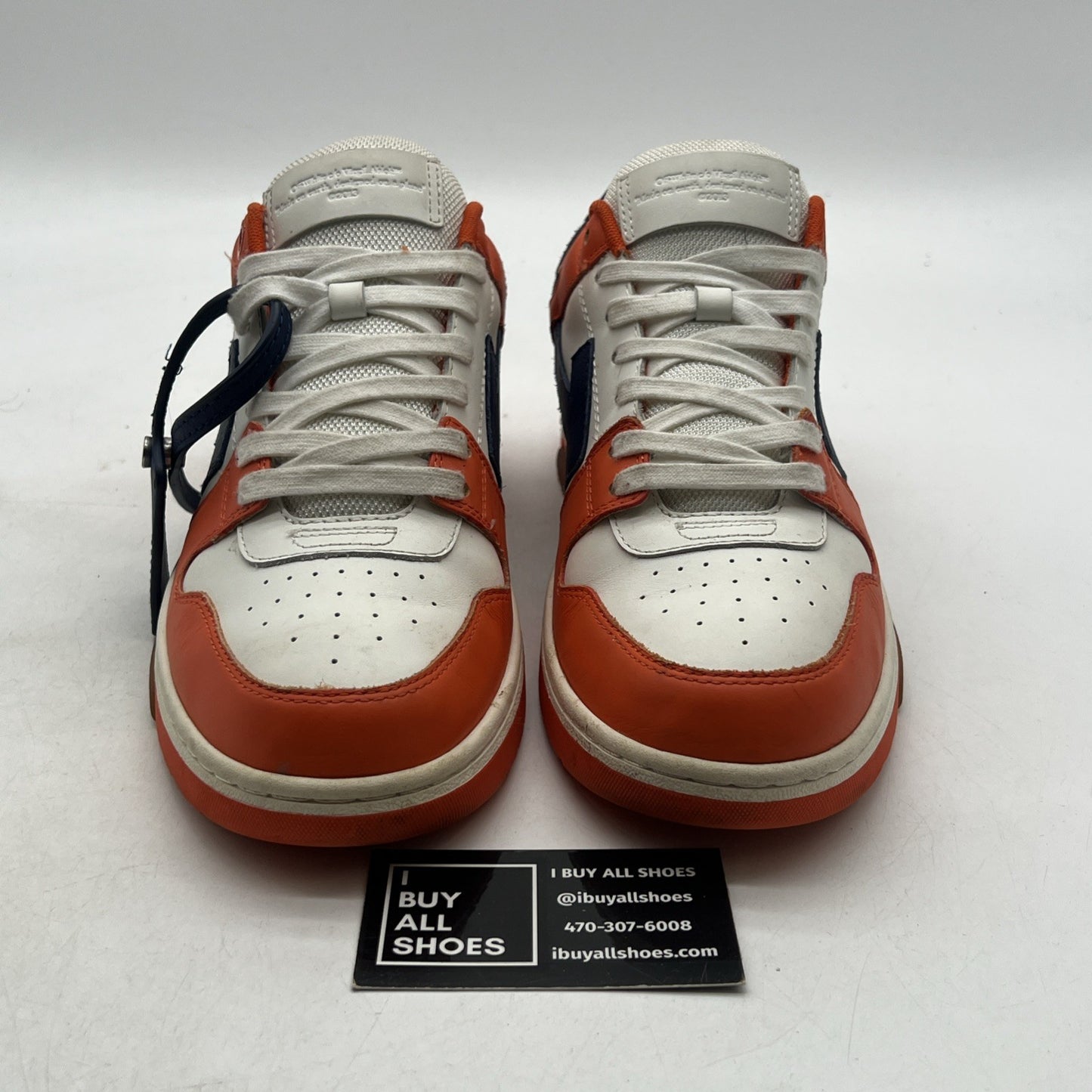 Size 42 - Off-White Virgil Abloh OOO Out Of Office Orange/Blue Sneaker