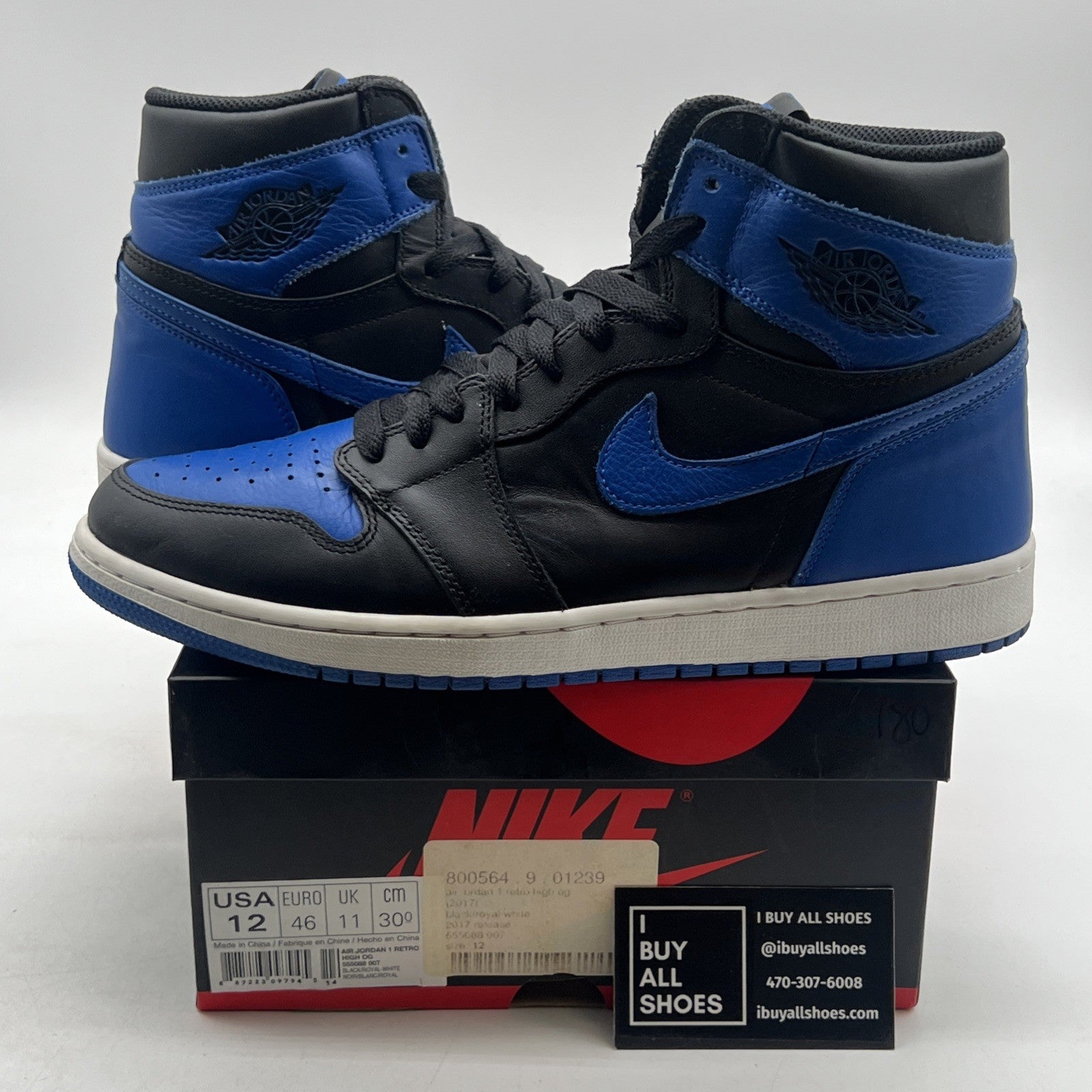 Size 12 - Air Jordan 1 Retro OG High Royal (555088-007)