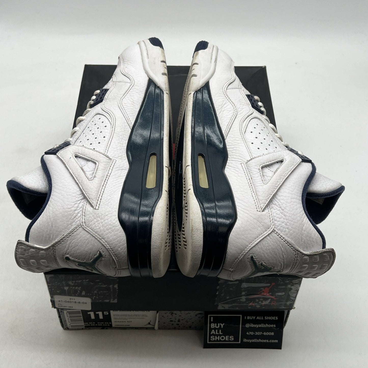 Size 11.5 - Air Jordan 4 Retro LS Columbia (314254-107)