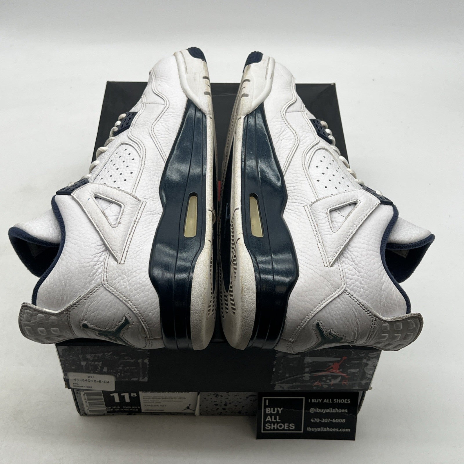 Size 11.5 - Air Jordan 4 Retro LS Columbia (314254-107)