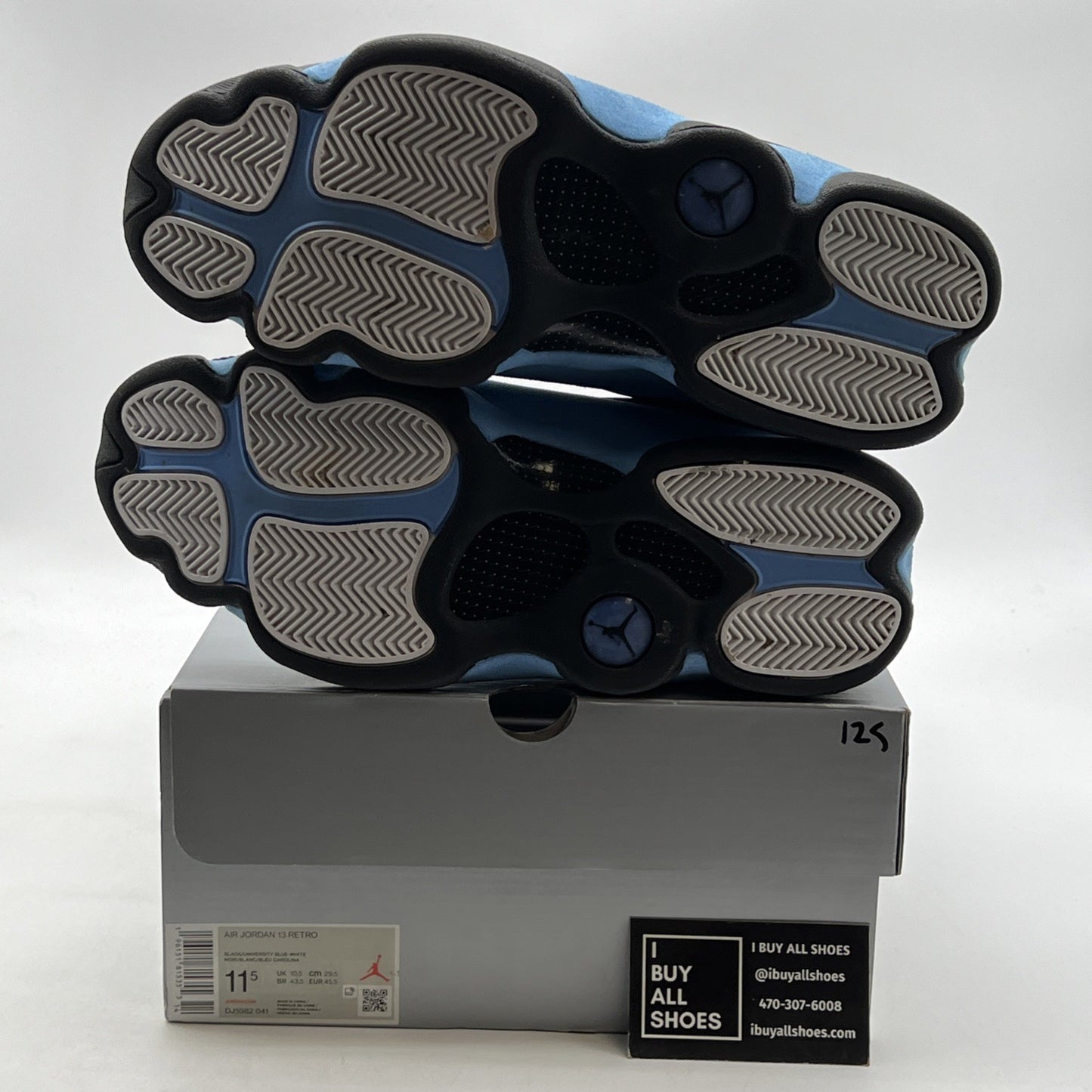 Size 11.5 - Air Jordan 13 Retro Mid Black University Blue (DJ5982-041)