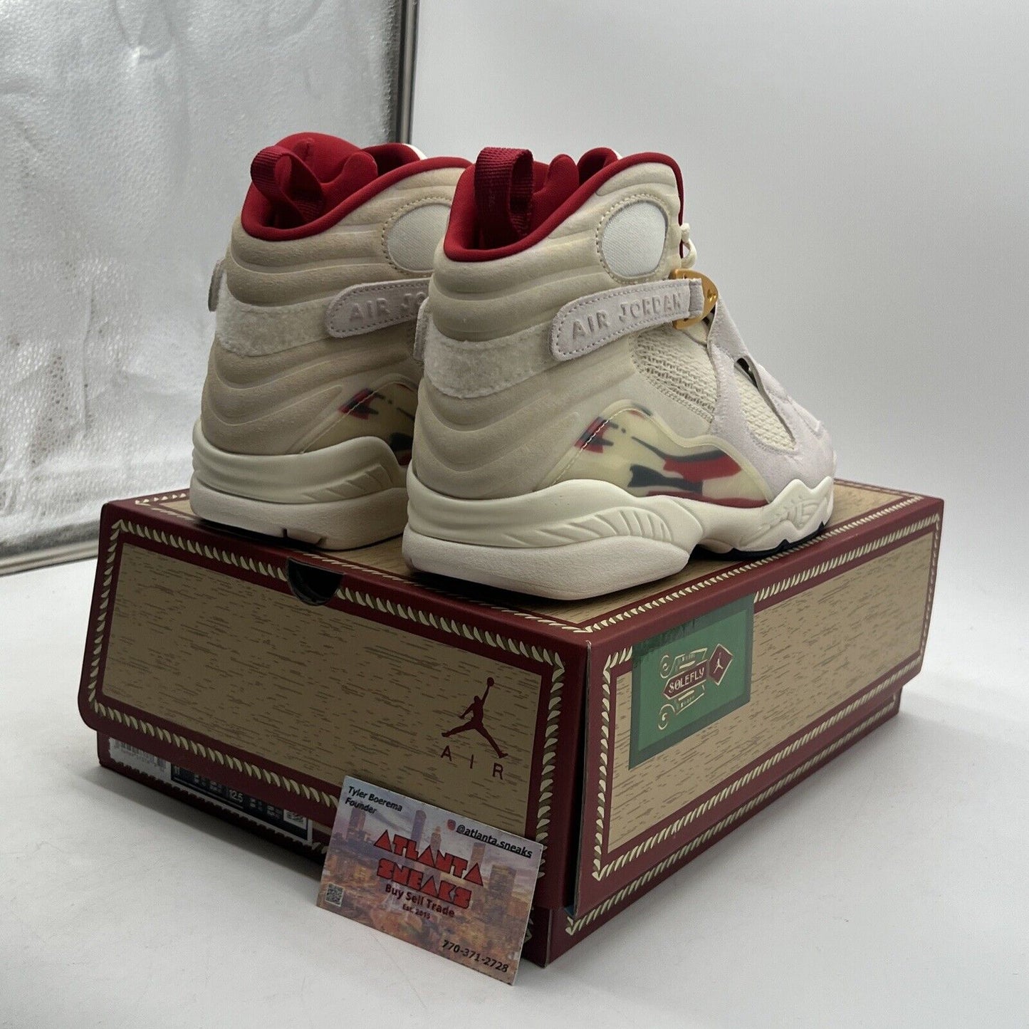 Size 11 Solefly x Air Jordan 8 SP (FJ2850-107) New In Box