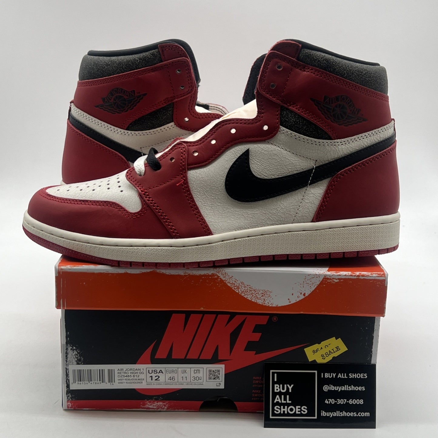Size 12 - Air Jordan 1 Retro High  Chicago Reimagined Lost & Found (DZ5485-612)