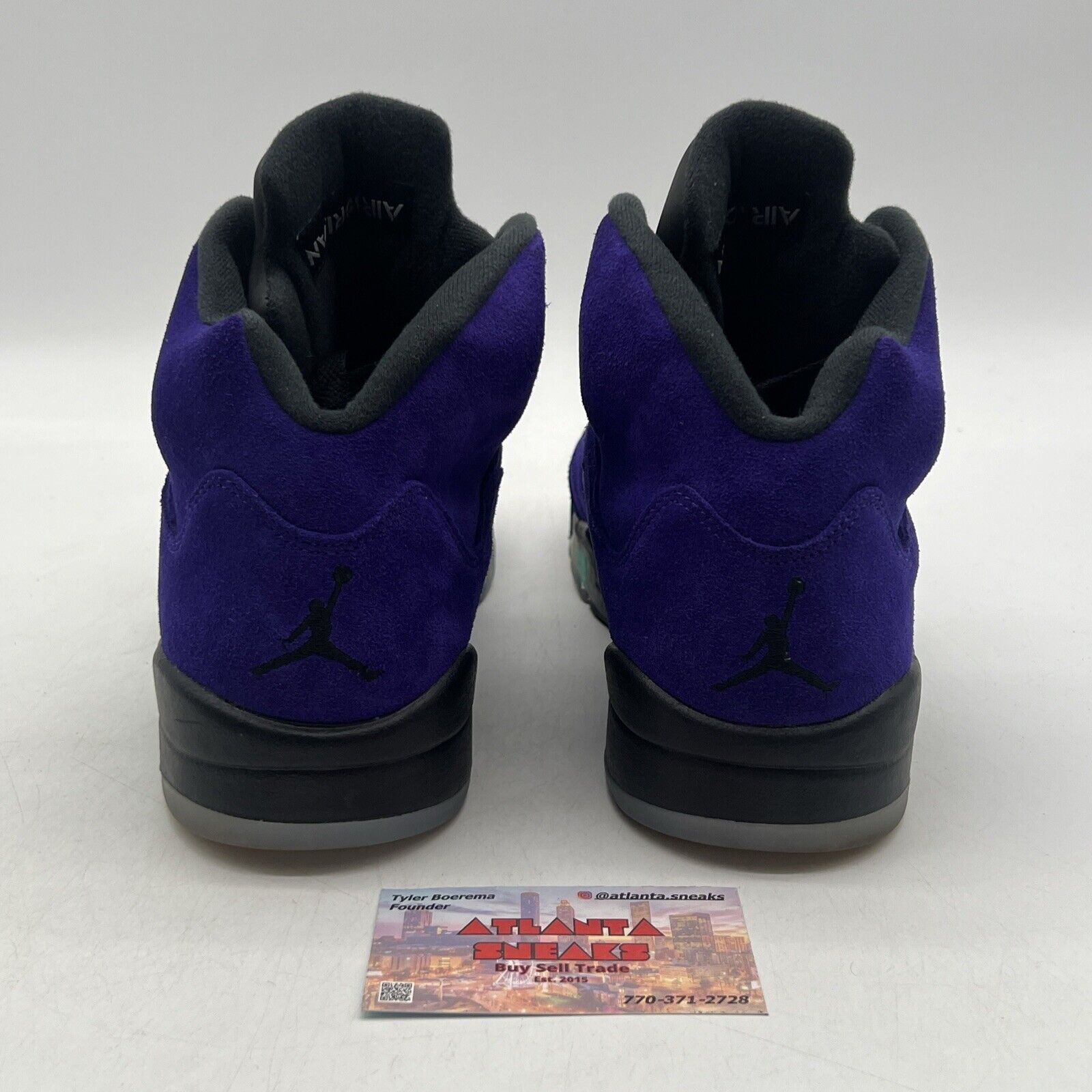 Size 9.5 - Jordan 5 Retro Alternate Grape 2020 Icey Black Aqua (136027-500)