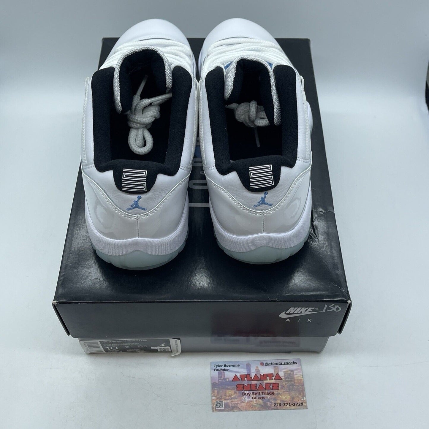 Size 10 - Jordan 11 Retro Low Legend Blue White Black Leather (AV2187-117)