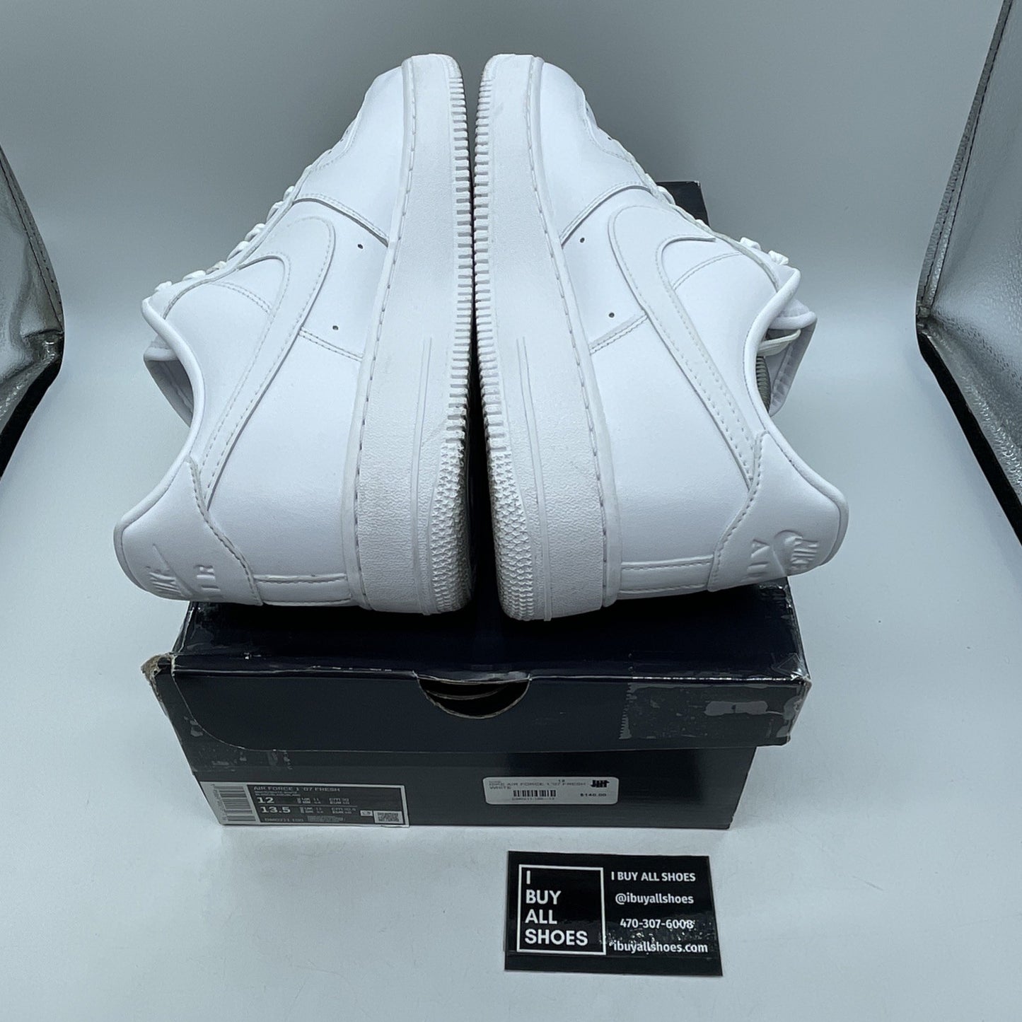 Size 12 - Nike Air Force 1 '07 Fresh White Leather (DM0211-100)