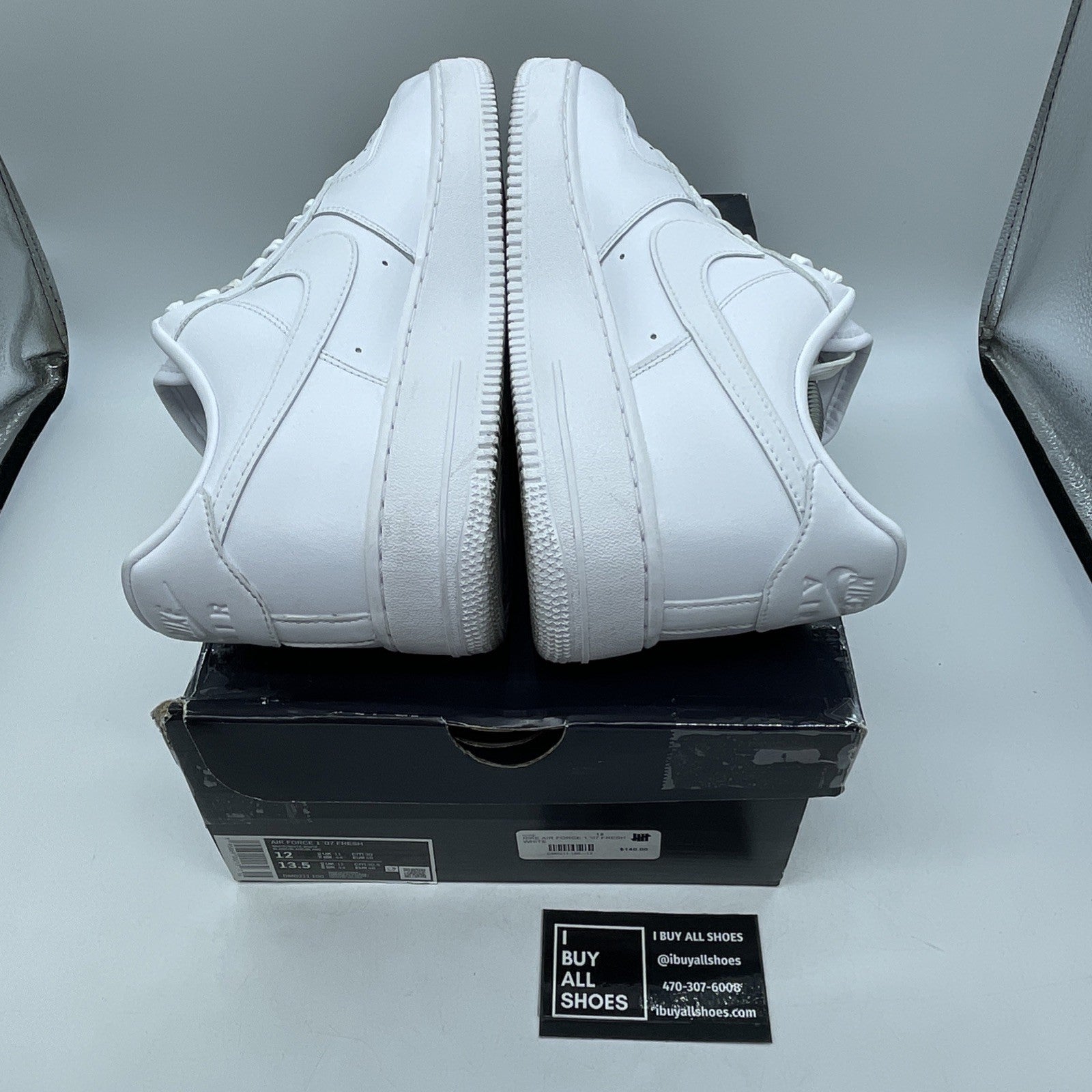 Size 12 - Nike Air Force 1 '07 Fresh White Leather (DM0211-100)