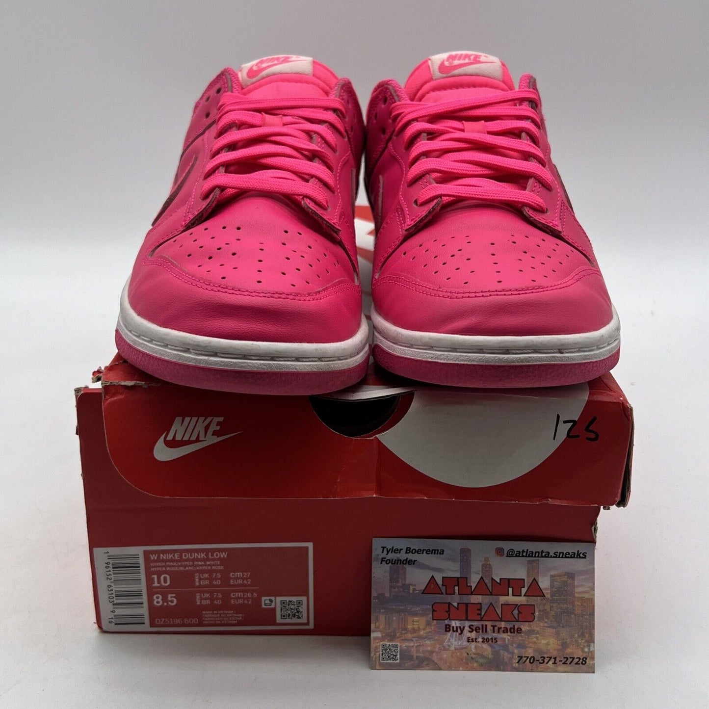 Size 10 - Nike Dunk Low Hyper Pink W (DZ5196-600)