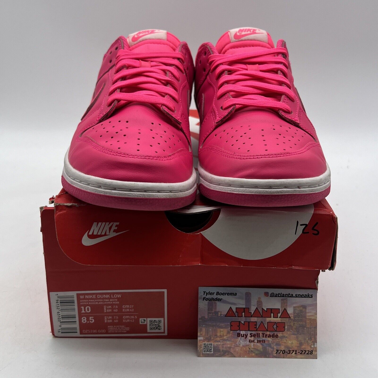 Size 10 - Nike Dunk Low Hyper Pink W (DZ5196-600)