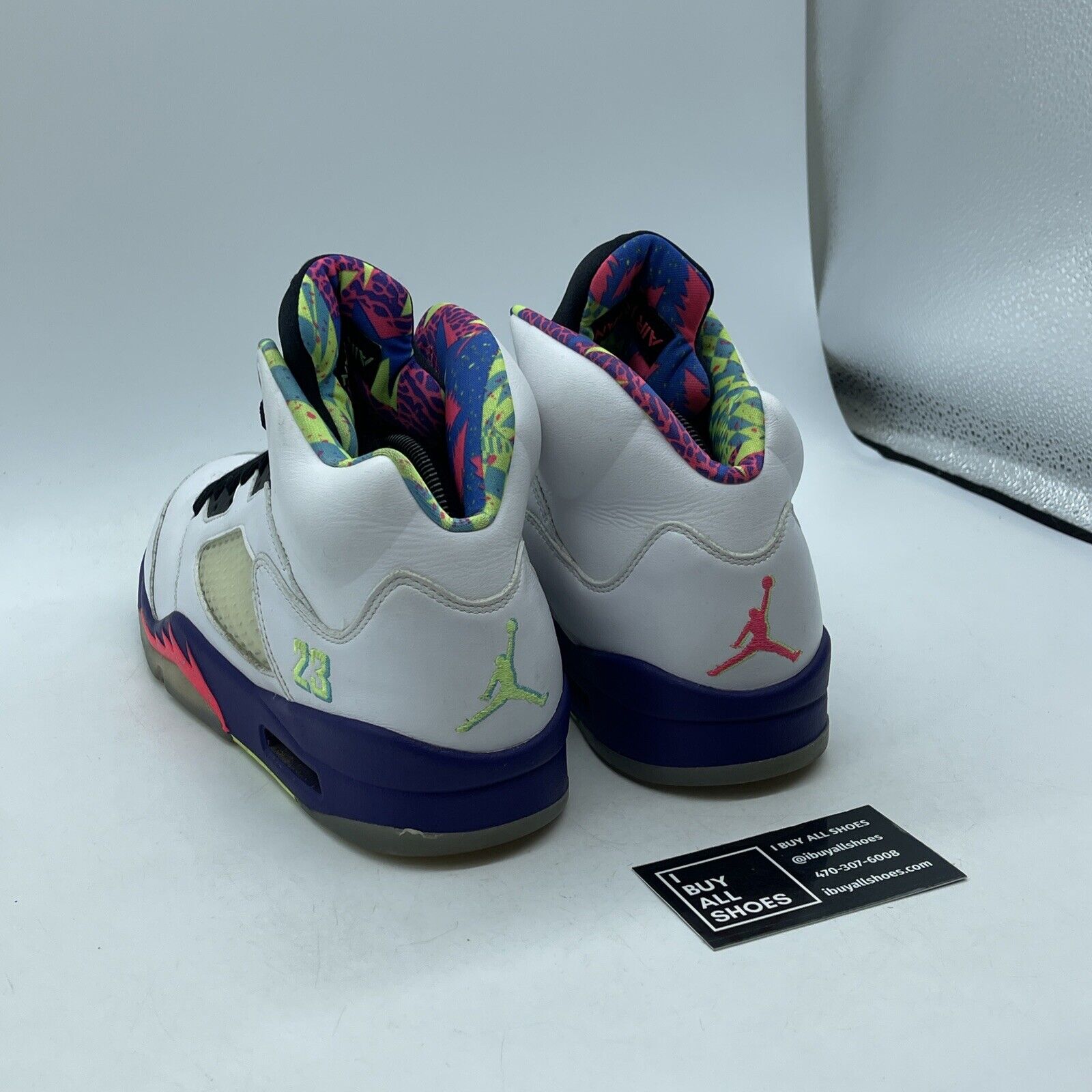 Size 9.5 - Jordan 5 Retro Alternate Bel-Air White Purple Leather (DB3335-100)