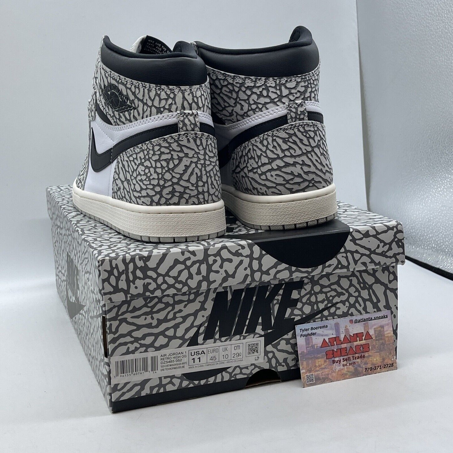 Size 11 - Air Jordan 1 Retro OG High White Cement Grey Suede (DZ5485-052)