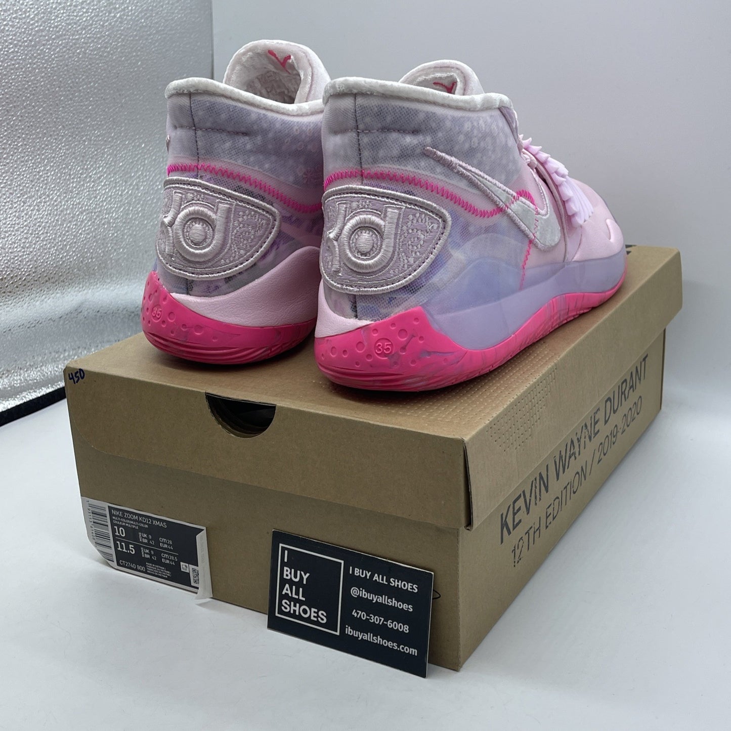 Size 10 - Nike KD 12 Aunt Pearl Pink Suede (CT2740-900)