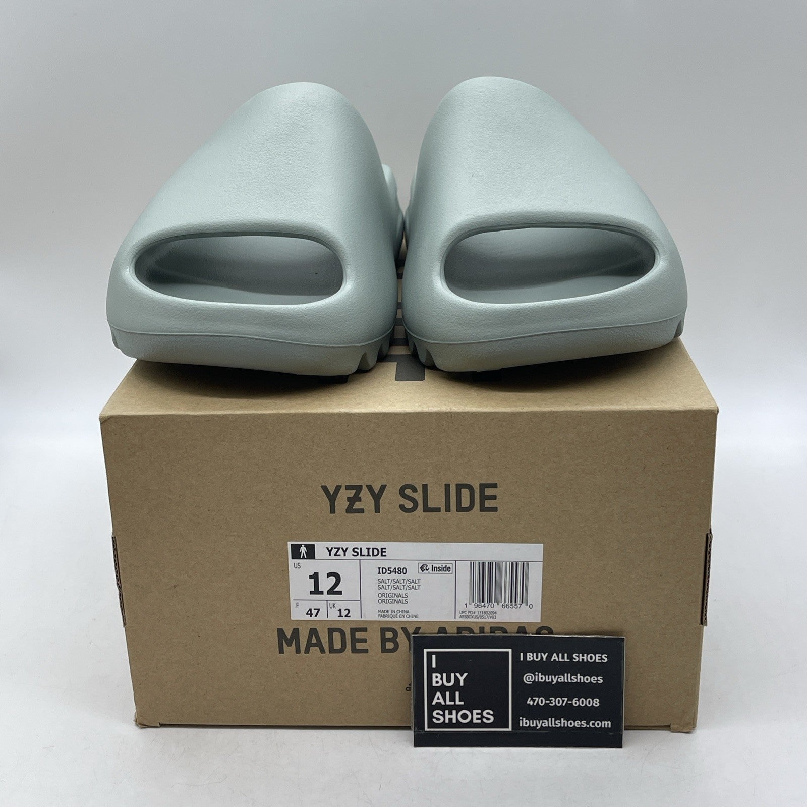 Size 12 - Adidas Yeezy Slide Salt Rubber (ID5480)