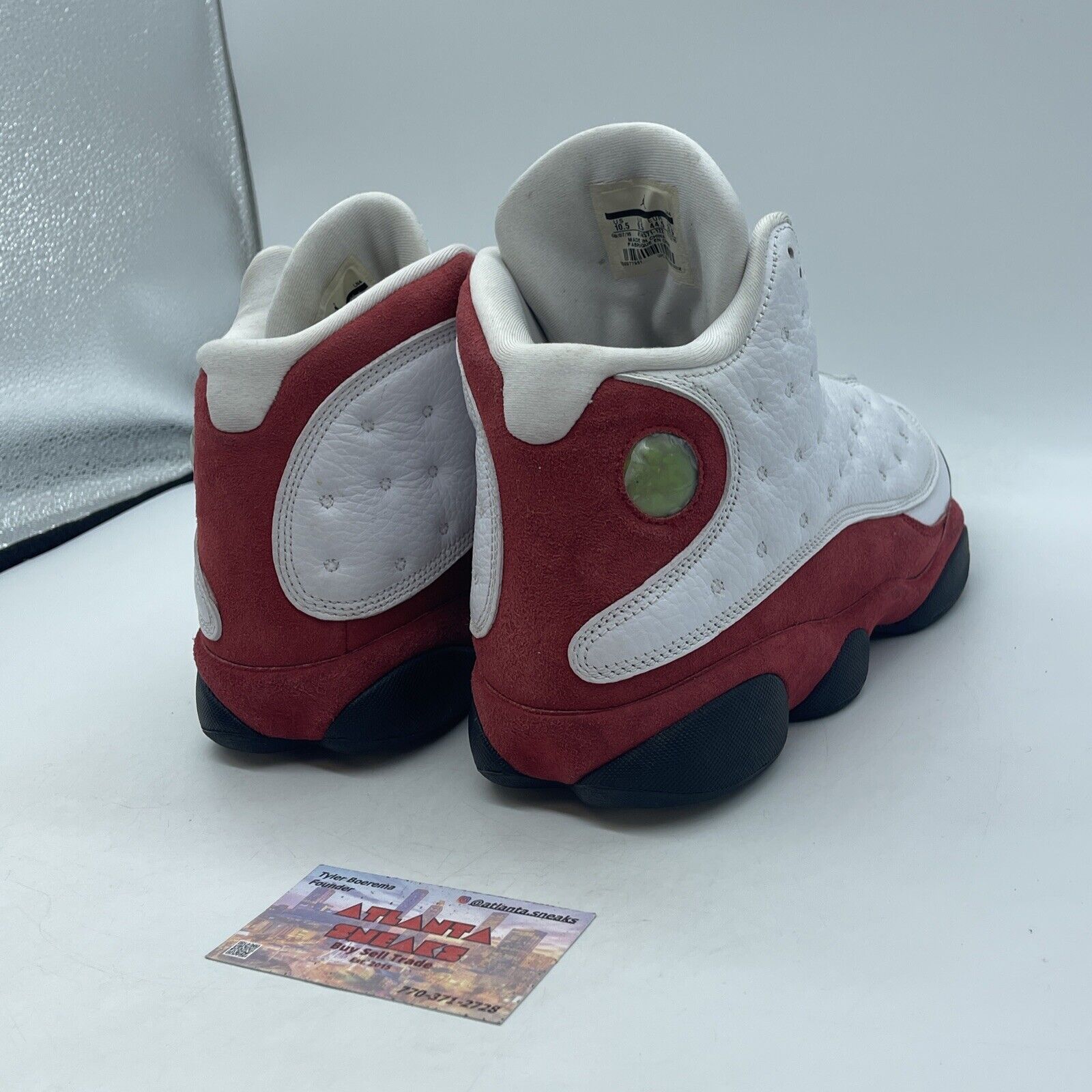 Size 10.5 - Jordan 13 Retro Chicago 2017 Red Suede Black White (414571-122)