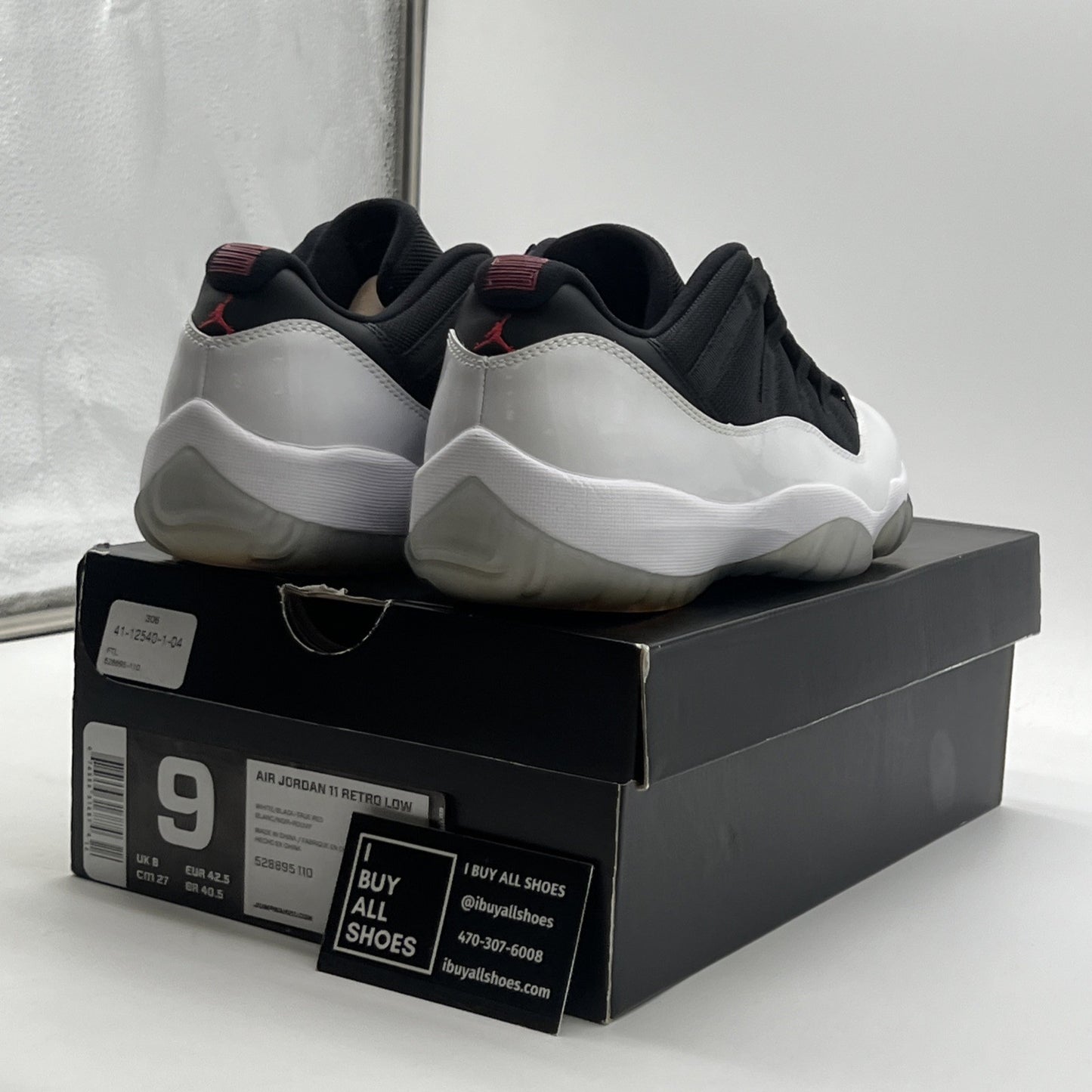 Size 9 - Air Jordan 11 Retro Low Tuxedo (528895-110)