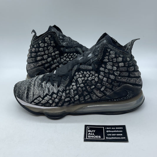 Size 12 - Nike LeBron 17 In The Arena Black White Suede (BQ3177-002)