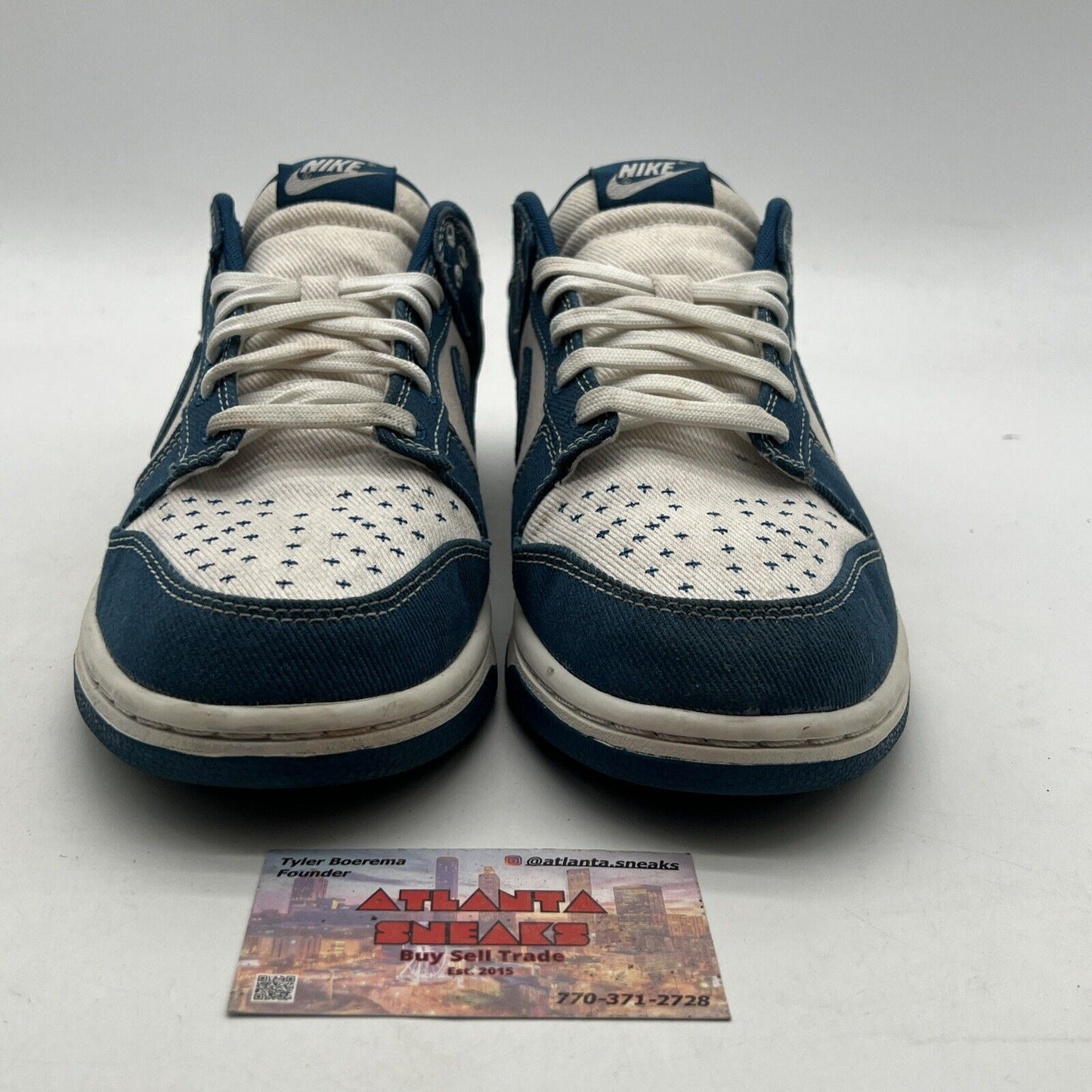 Size 9.5 - Nike Dunk Low SE Sashiko - Industrial Blue (DV0834-101)