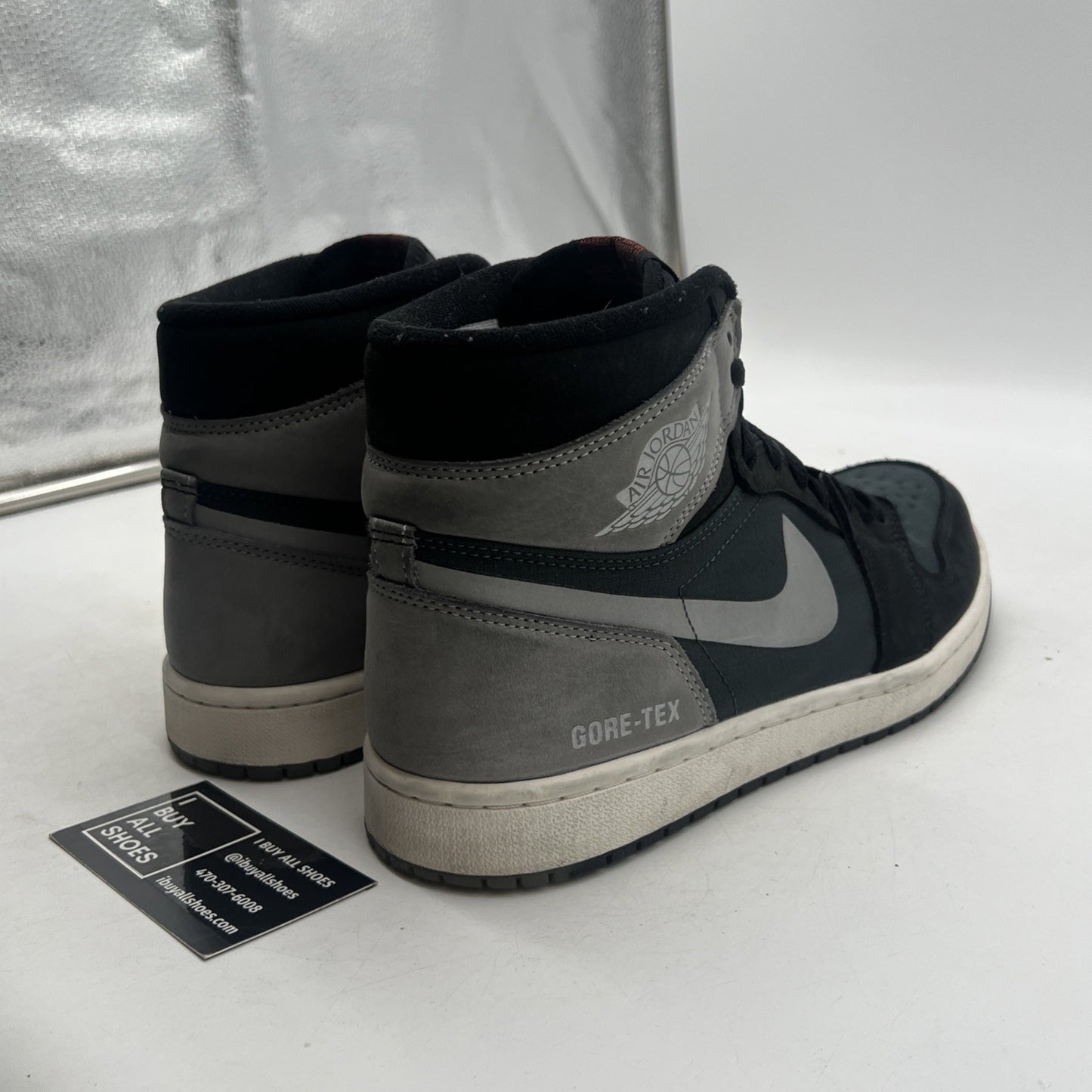 Size 9.5 - Air Jordan 1 Element GORE-TEX High Black Particle Grey (DB2889-001)