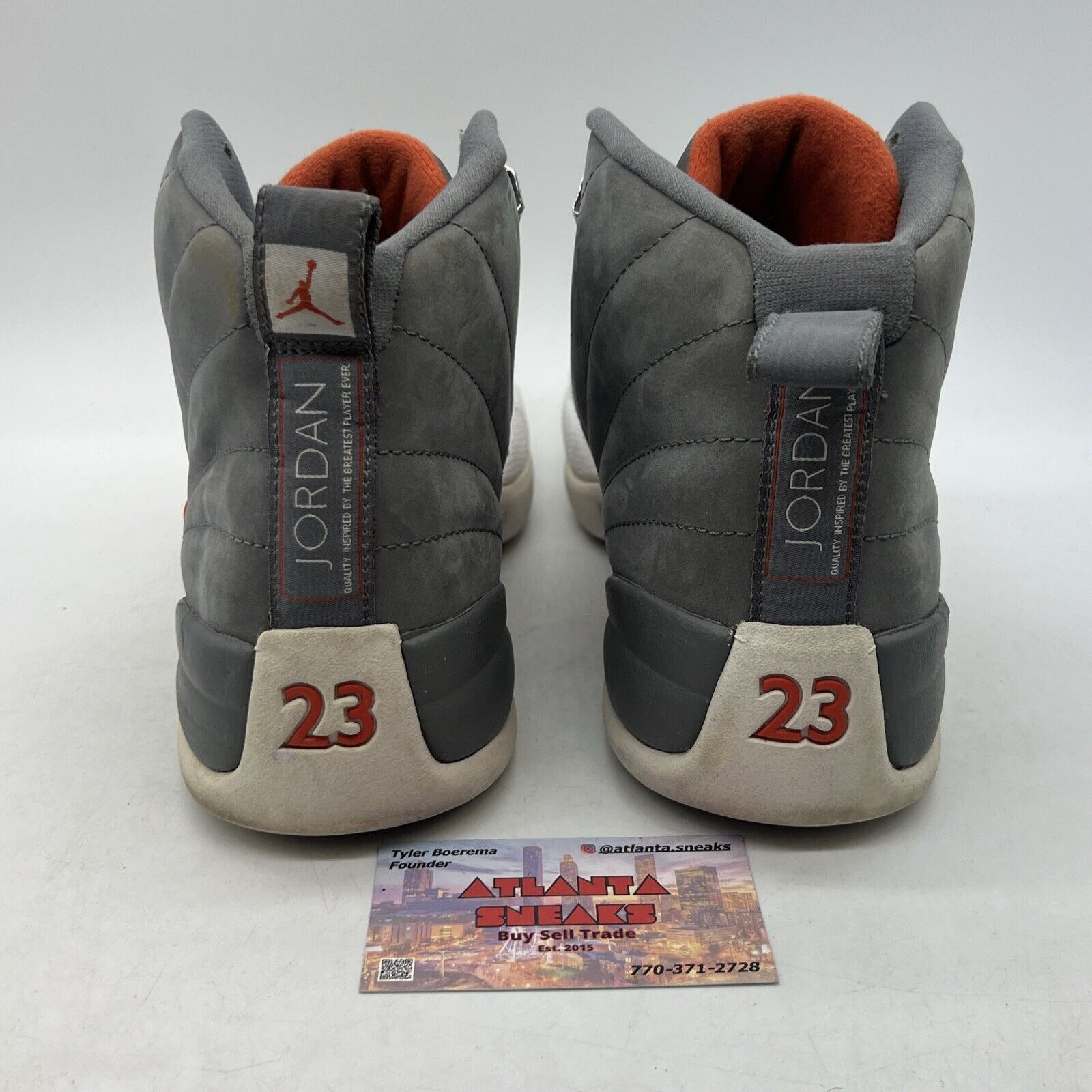 Size 11 - Air Jordan 12 Retro Cool Grey White Leather Suede (130690-012)